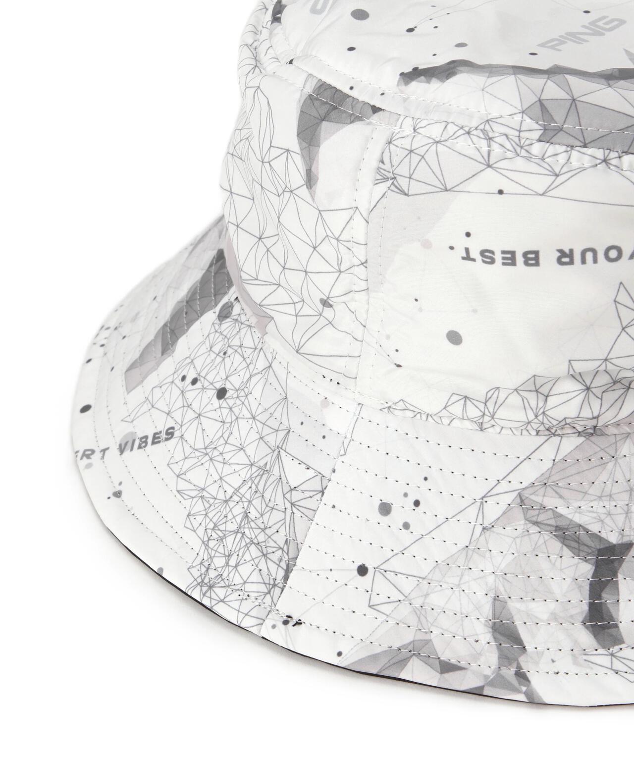 【PING APPAREL】MOUNTAIN総柄プリントリバーシブル薄中綿ハット <PERFORMANCE> (UNISEX)