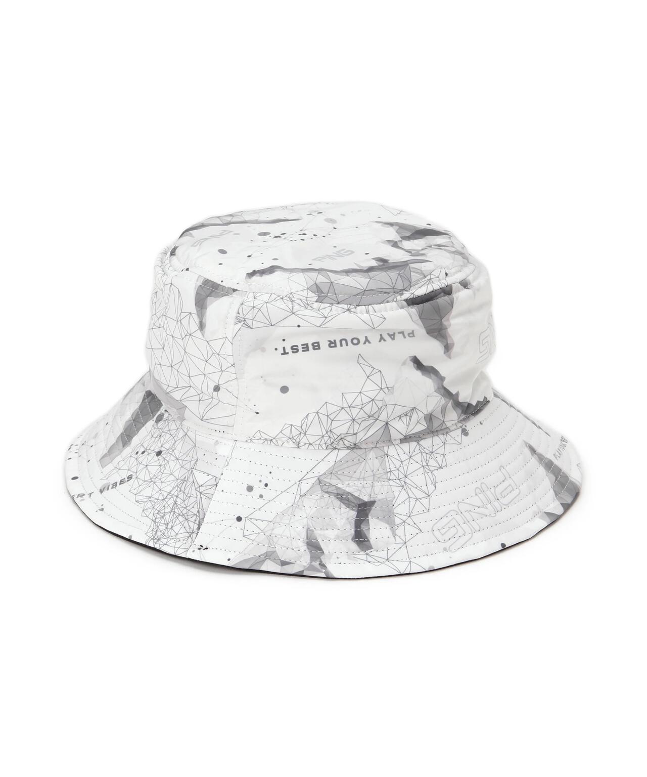 【PING APPAREL】MOUNTAIN総柄プリントリバーシブル薄中綿ハット <PERFORMANCE> (UNISEX)