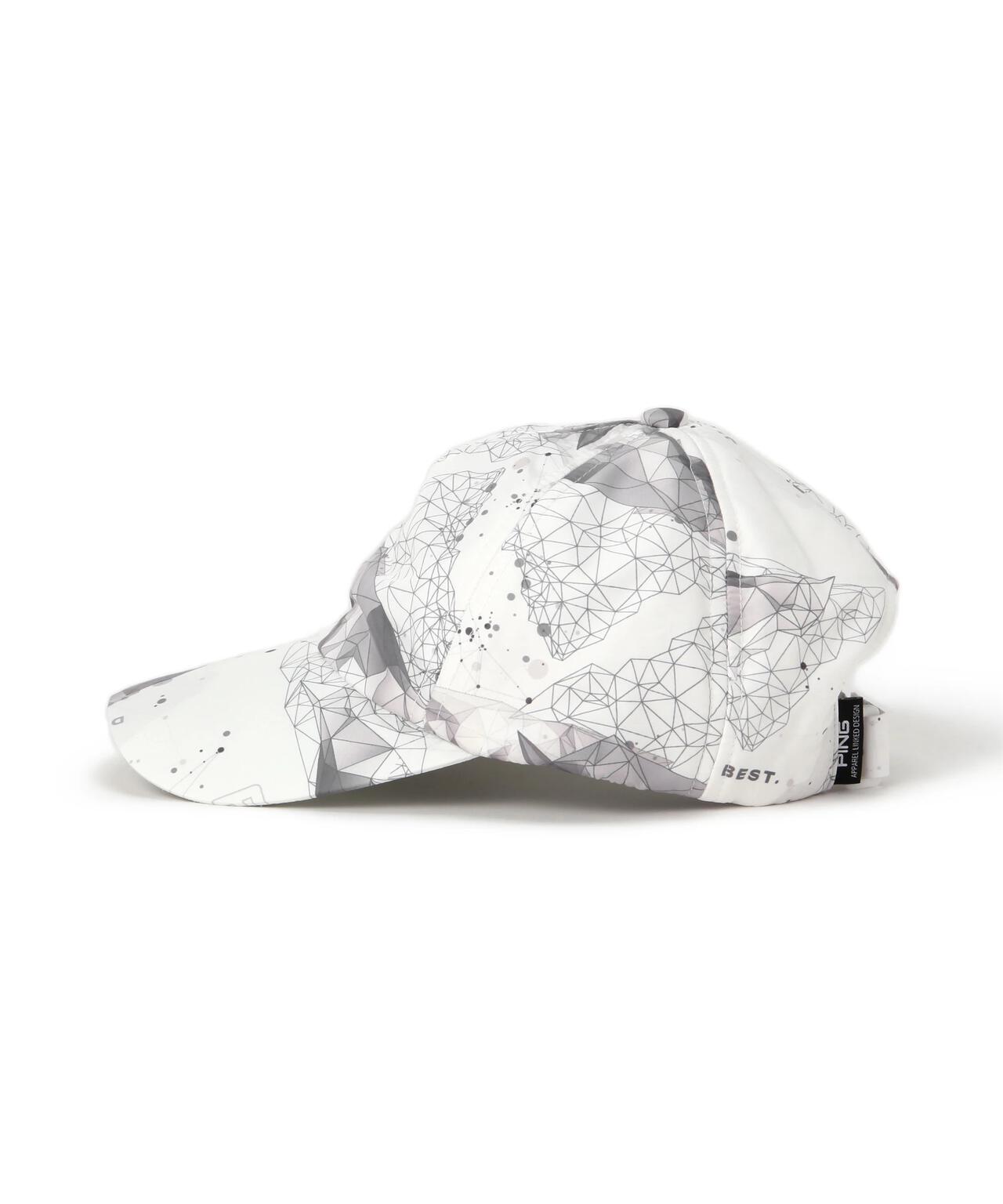 【PING APPAREL】MOUNTAIN総柄プリント薄中綿キャップ <PERFORMANCE> (UNISEX)