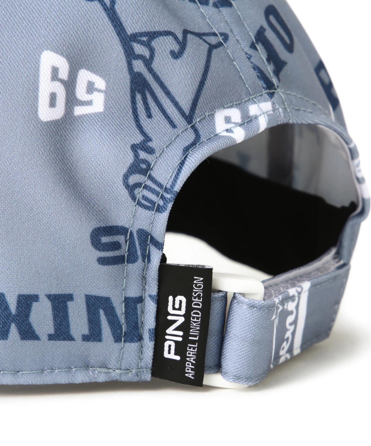 【PING APPAREL】Mr.PING総柄プリントキャップ <NATIVE> (UNISEX)