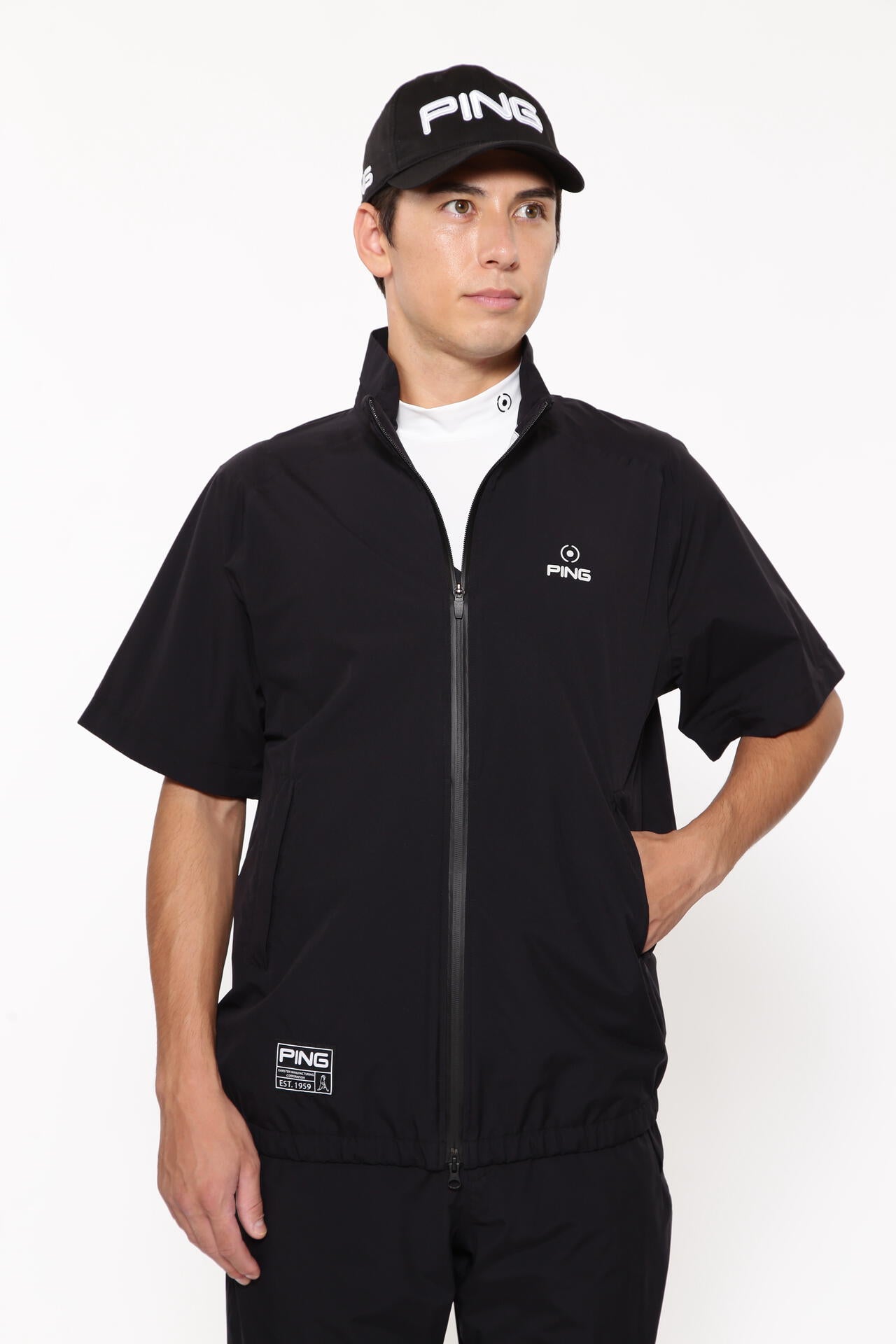 【PING APPAREL】ダーミザクスレインウェアトップ&ボトムセット <GOLD> (MENS)