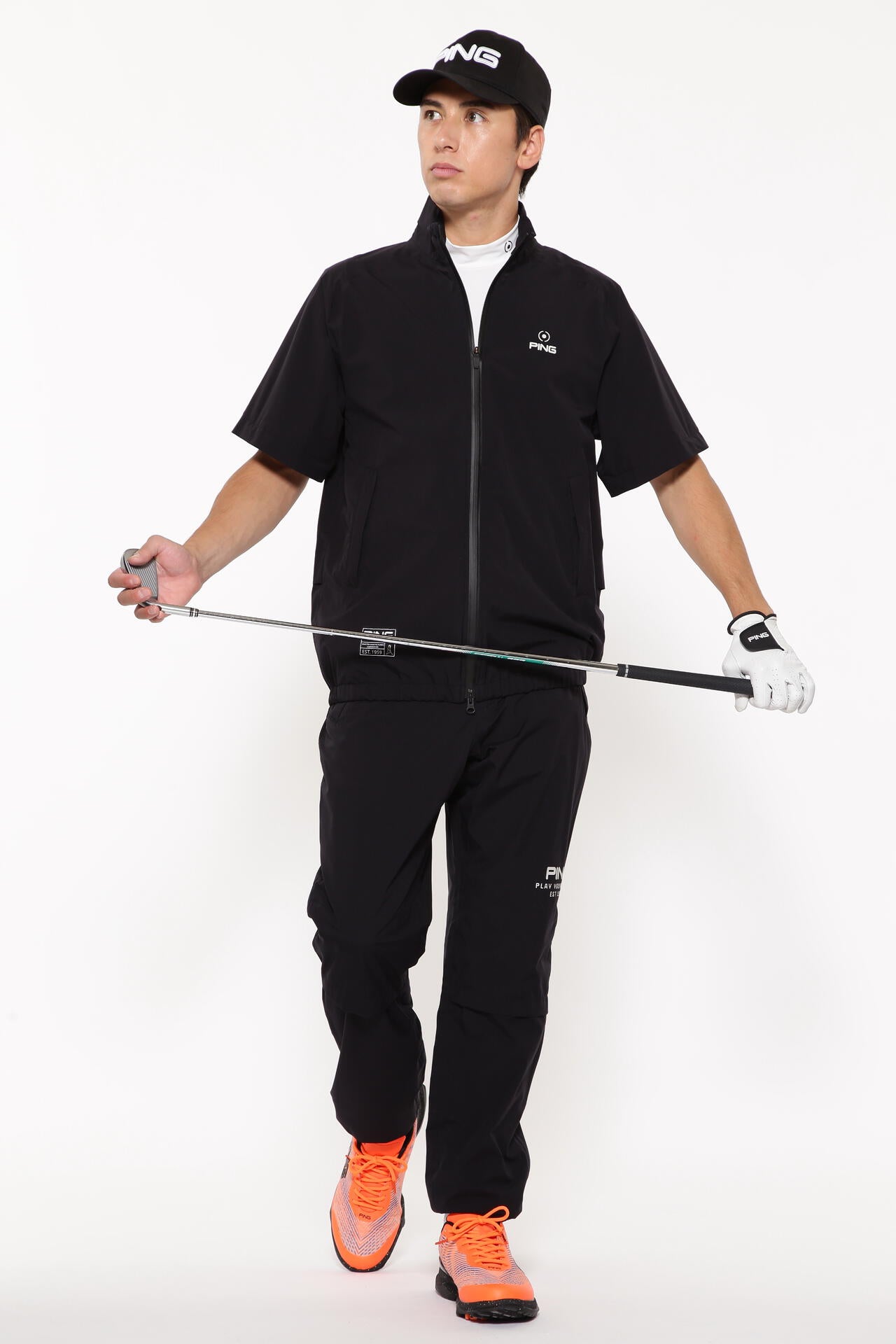 【PING APPAREL】ダーミザクスレインウェアトップ&ボトムセット <GOLD> (MENS)