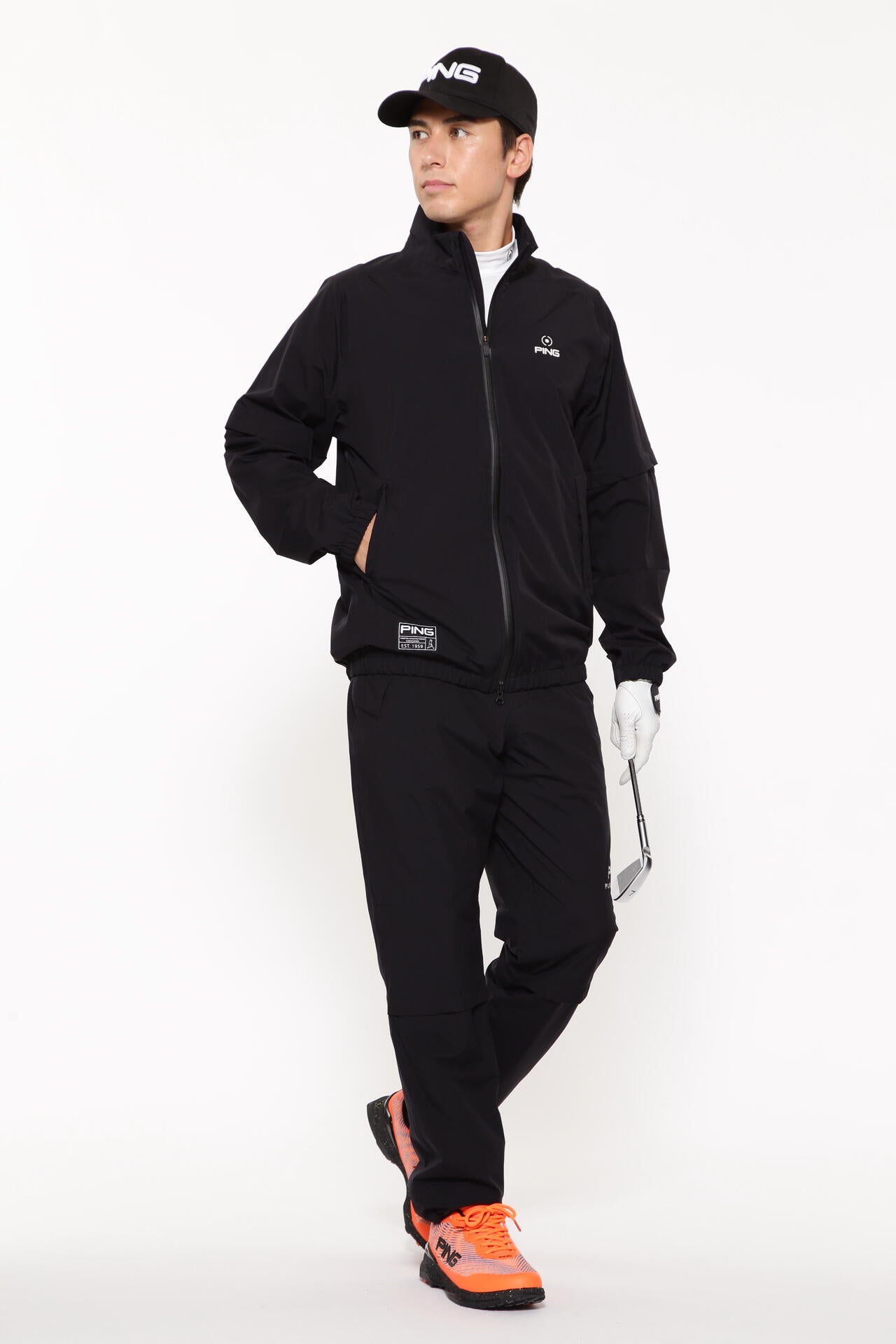 【PING APPAREL】ダーミザクスレインウェアトップ&ボトムセット <GOLD> (MENS)