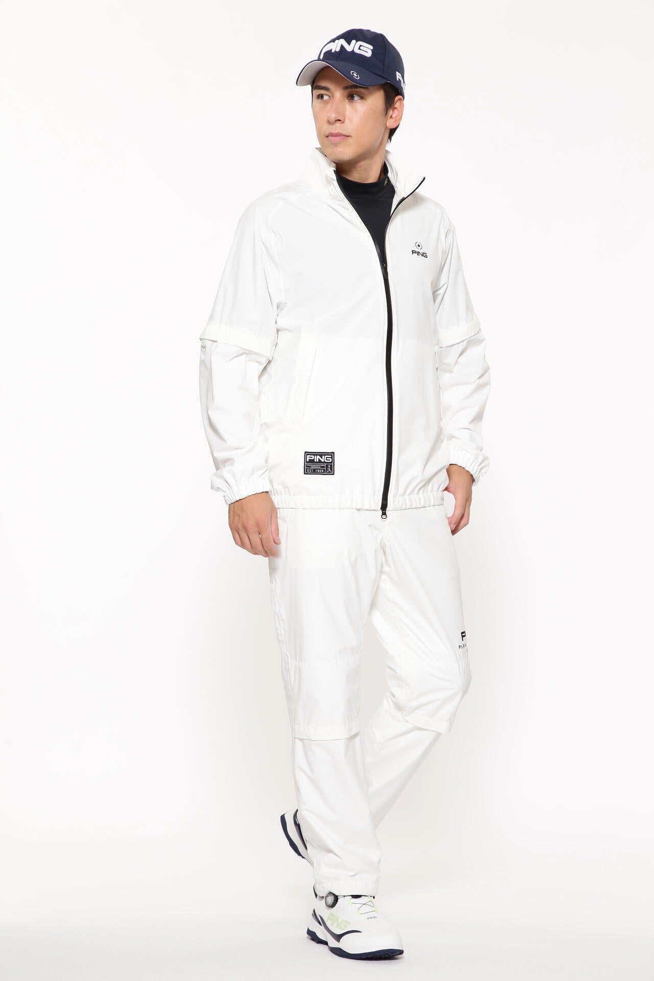 【PING APPAREL】ダーミザクスレインウェアトップ&ボトムセット <GOLD> (MENS)
