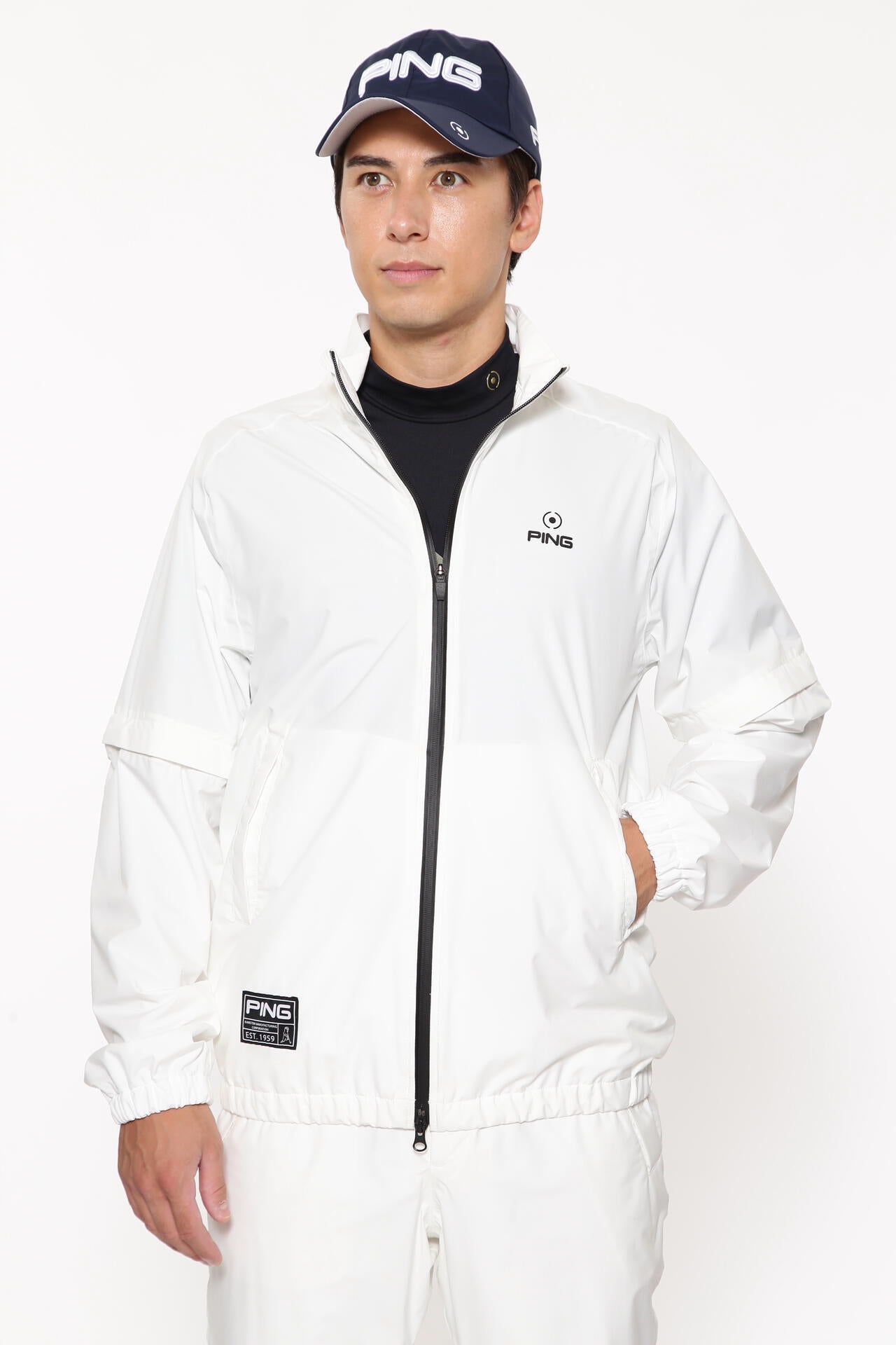 【PING APPAREL】ダーミザクスレインウェアトップ&ボトムセット <GOLD> (MENS)