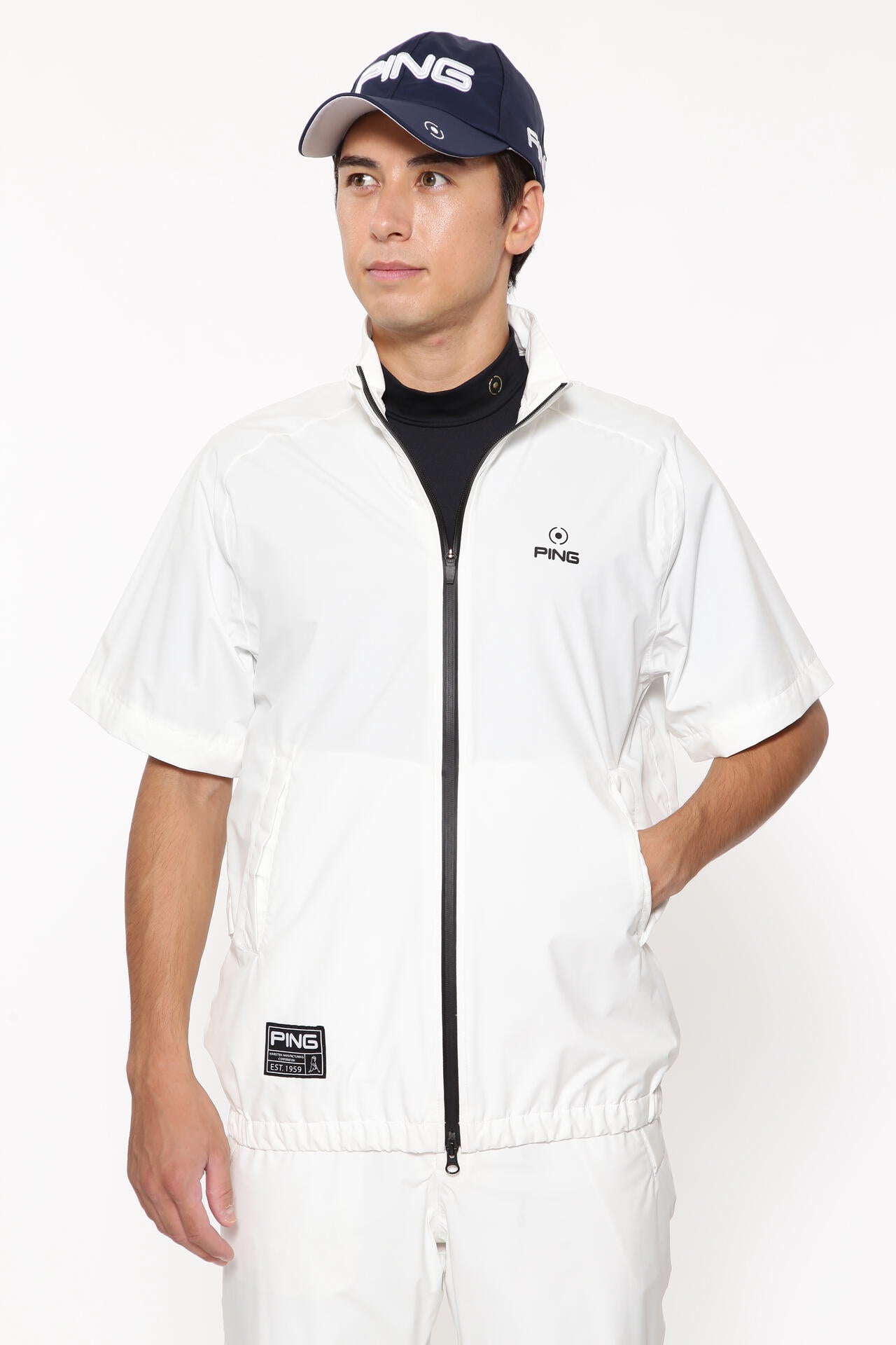 【PING APPAREL】ダーミザクスレインウェアトップ&ボトムセット <GOLD> (MENS)