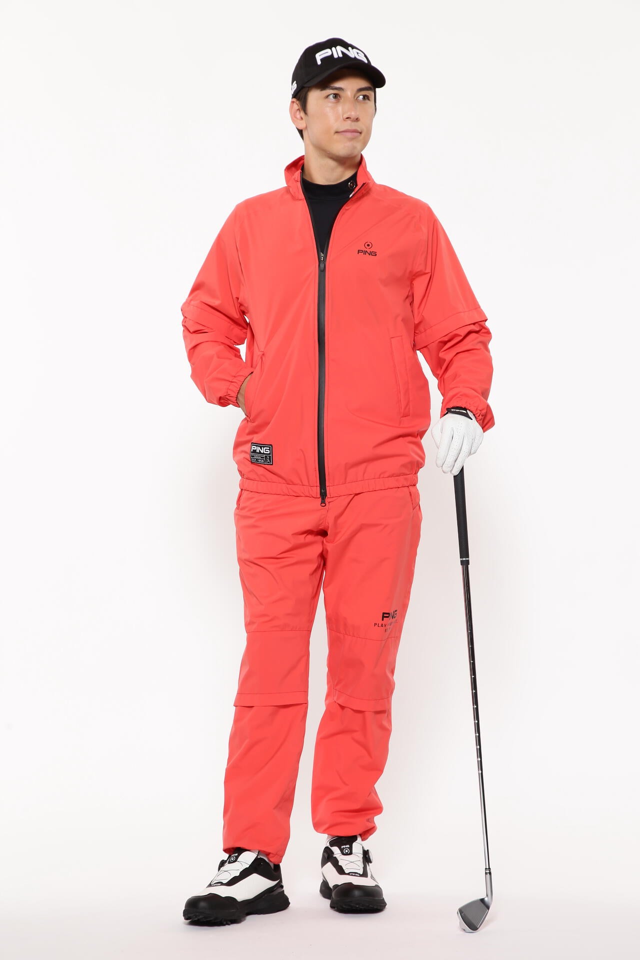 【PING APPAREL】ダーミザクスレインウェアトップ&ボトムセット <GOLD> (MENS)