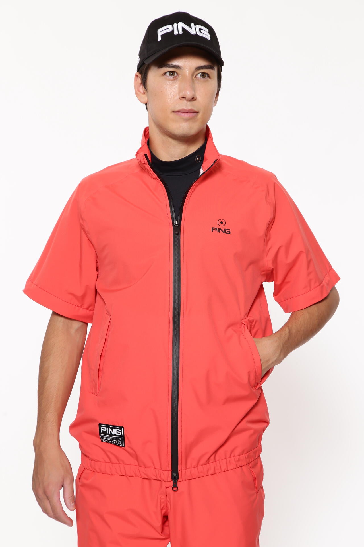 【PING APPAREL】ダーミザクスレインウェアトップ&ボトムセット <GOLD> (MENS)