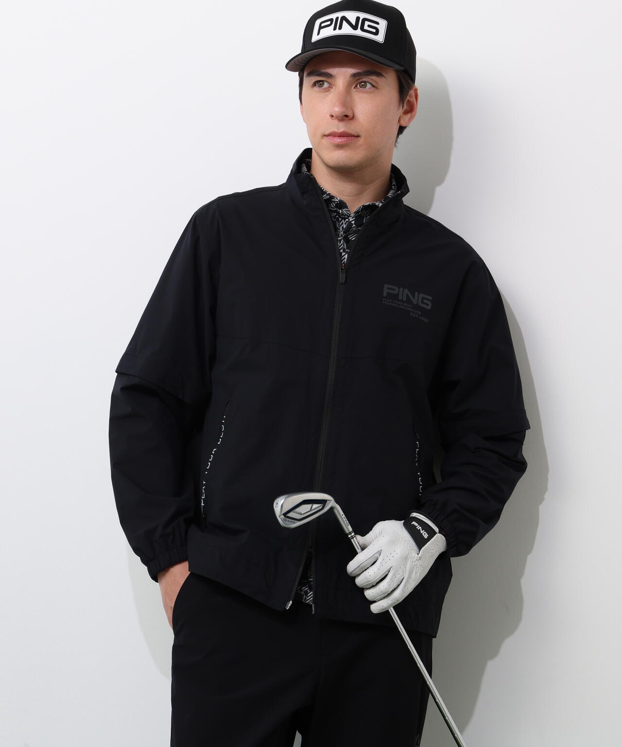 【PING APPAREL】テラエステルストレッチ2WAY撥水ブルゾン <PERFORMANCE> (MENS)