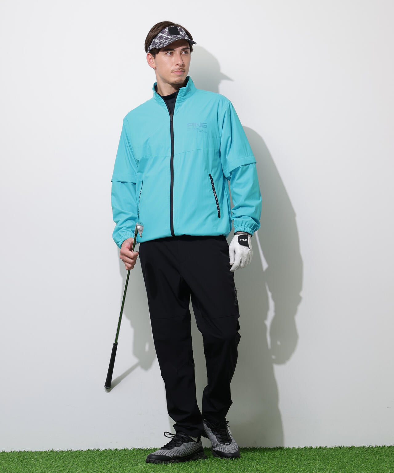 【PING APPAREL】テラエステルストレッチ2WAY撥水ブルゾン <PERFORMANCE> (MENS)