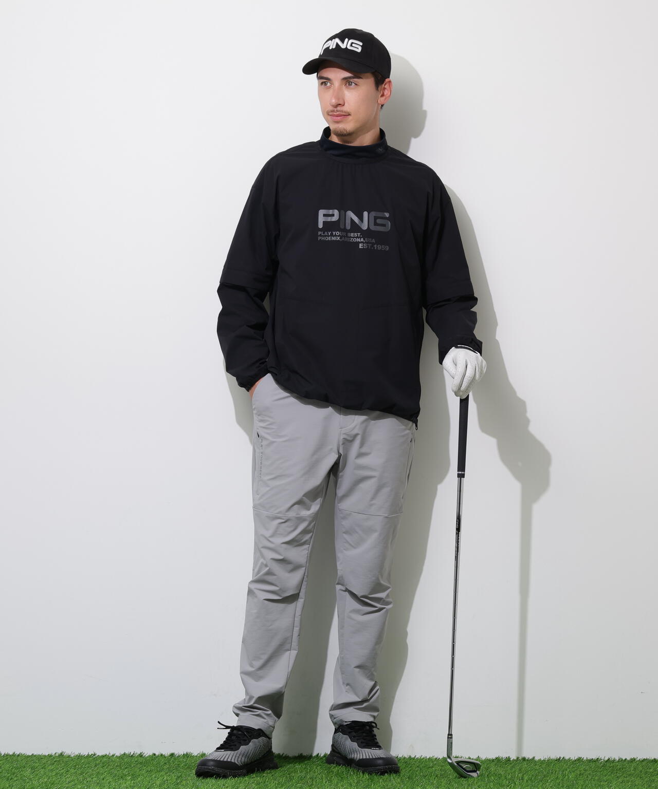 【PING APPAREL】ストレッチリップストップ2WAYブルゾン <PERFORMANCE> (MENS)