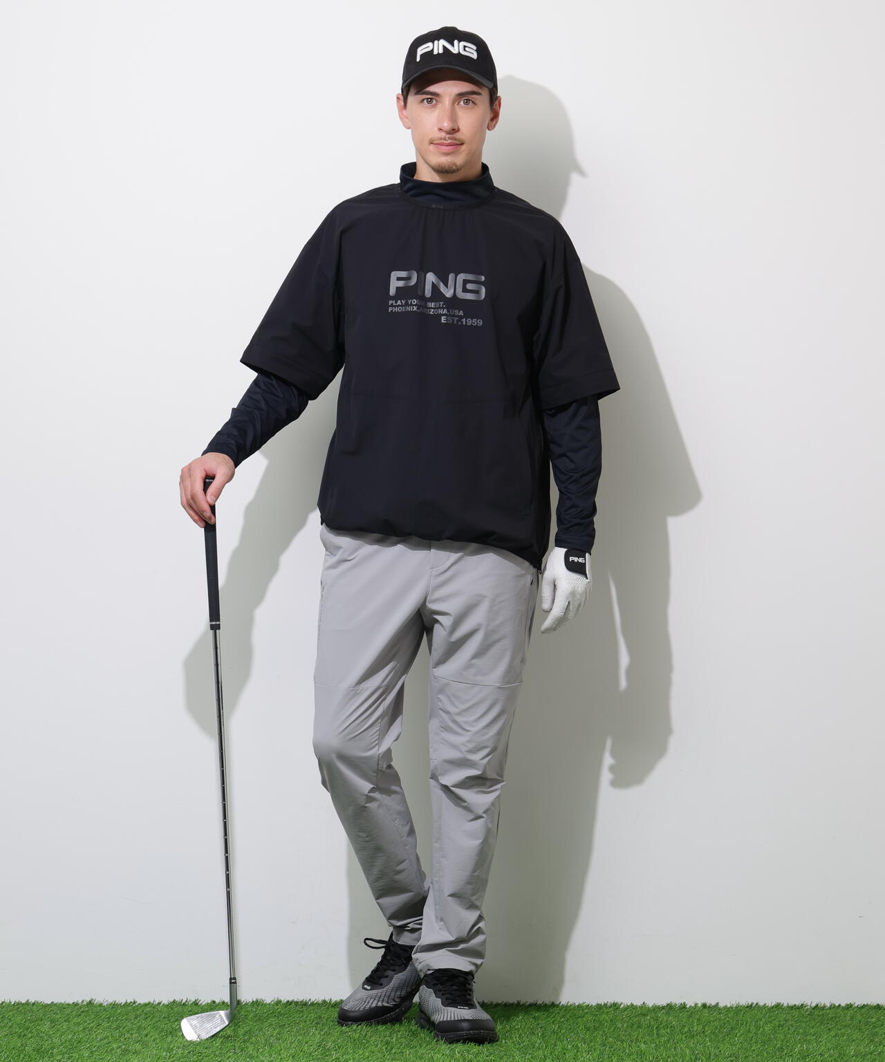 【PING APPAREL】ストレッチリップストップ2WAYブルゾン <PERFORMANCE> (MENS)