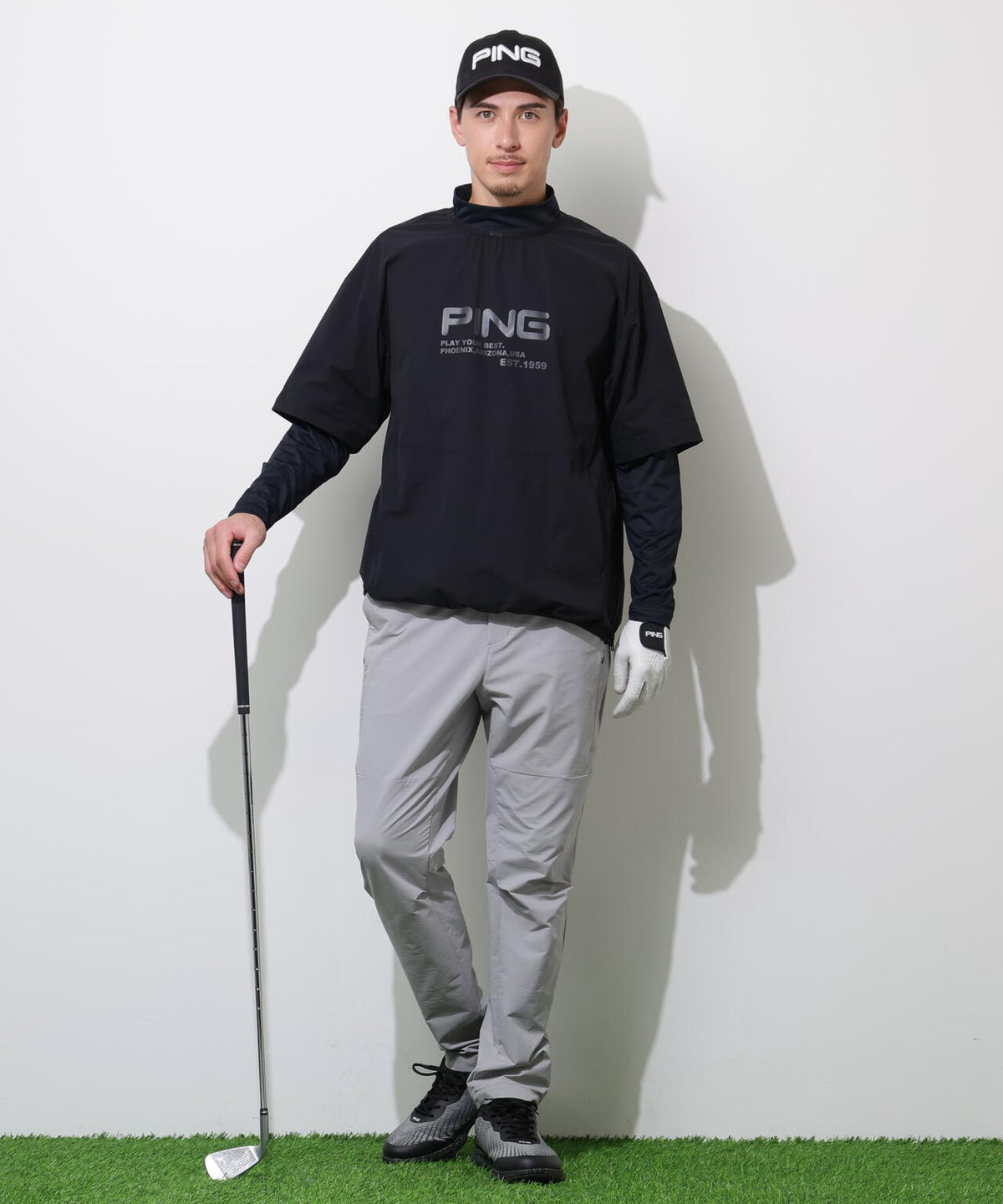 【PING APPAREL】ストレッチリップストップ2WAYブルゾン <PERFORMANCE> (MENS)