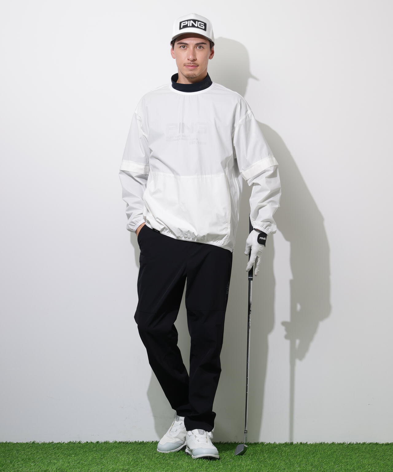 【PING APPAREL】ストレッチリップストップ2WAYブルゾン <PERFORMANCE> (MENS)