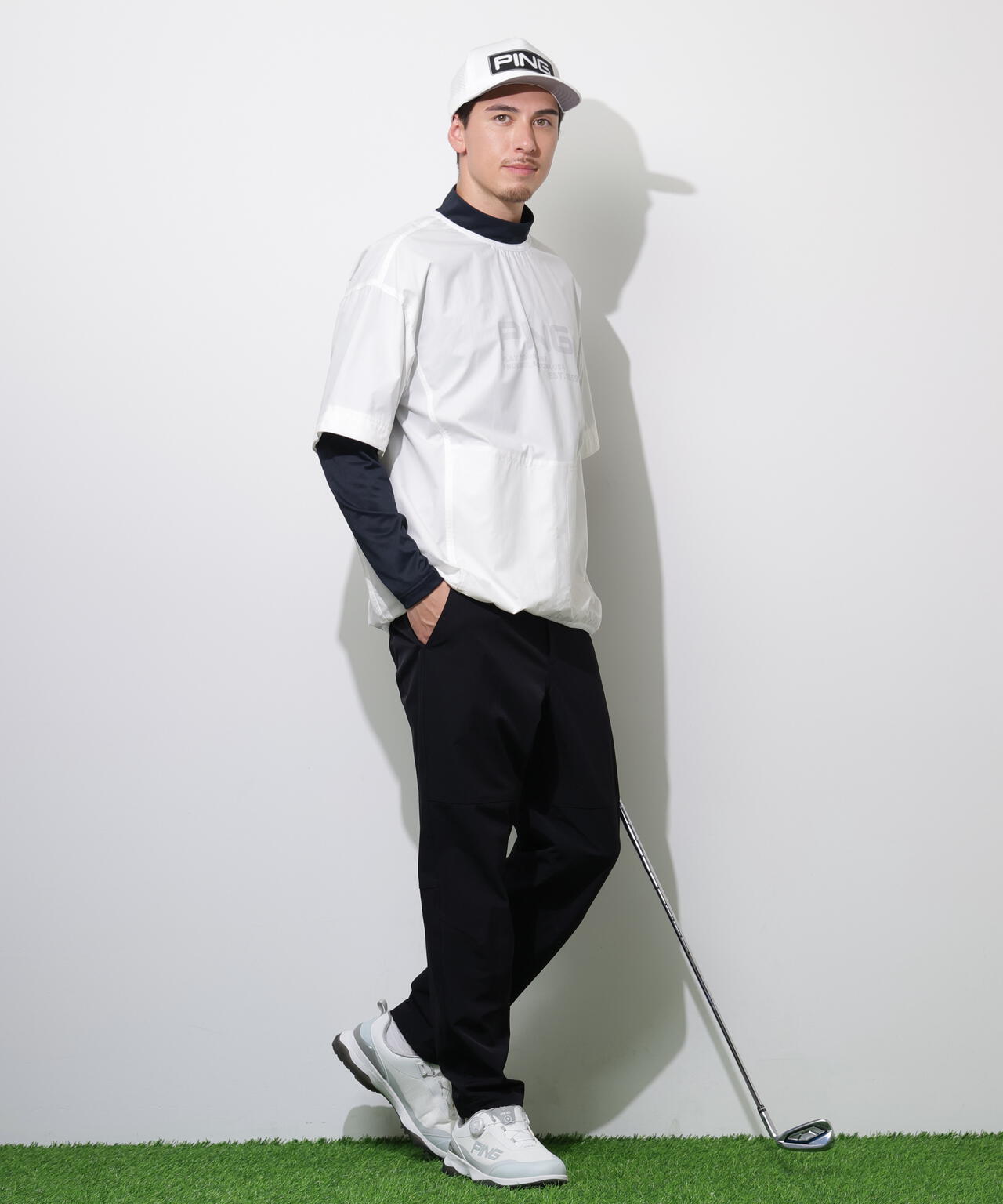 【PING APPAREL】ストレッチリップストップ2WAYブルゾン <PERFORMANCE> (MENS)