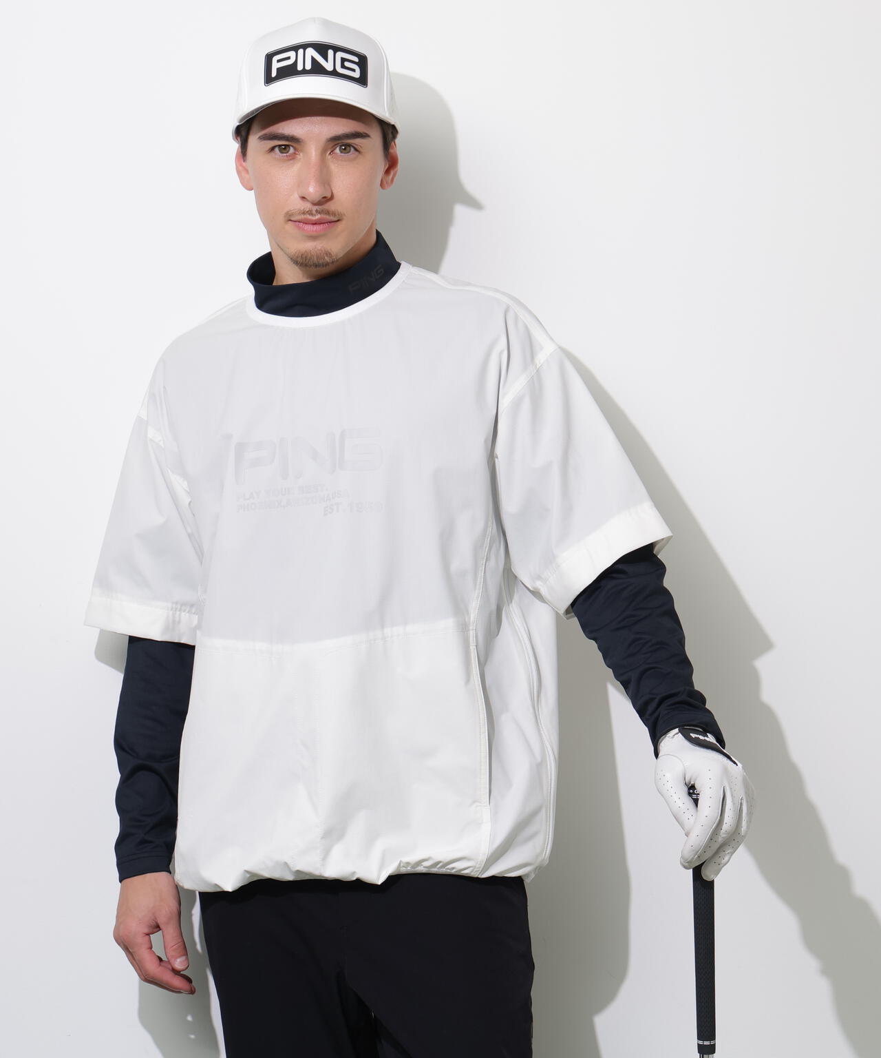 【PING APPAREL】ストレッチリップストップ2WAYブルゾン <PERFORMANCE> (MENS)