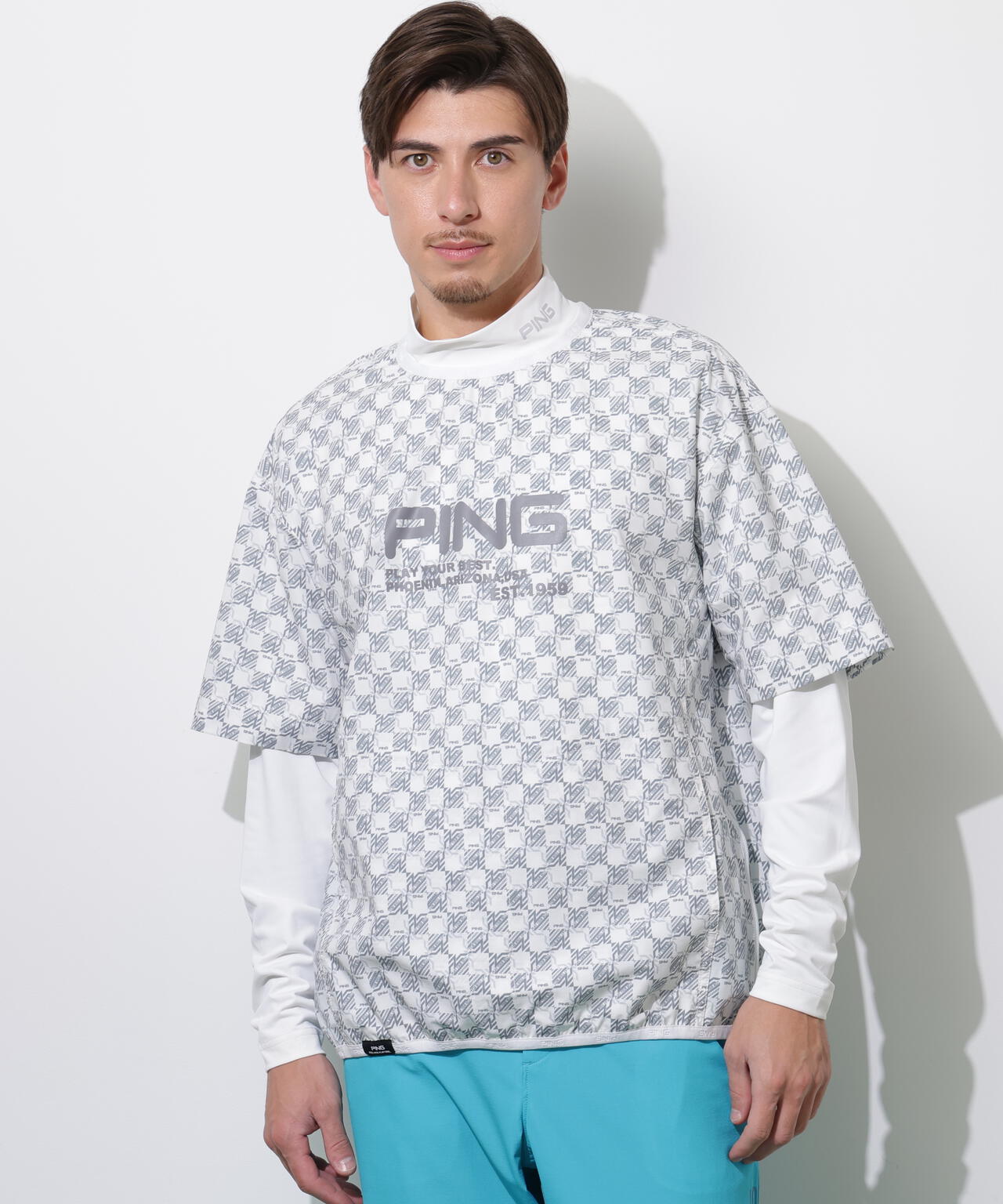 【PING APPAREL】ストレッチリップストップ2WAYブルゾン <PERFORMANCE> (MENS)