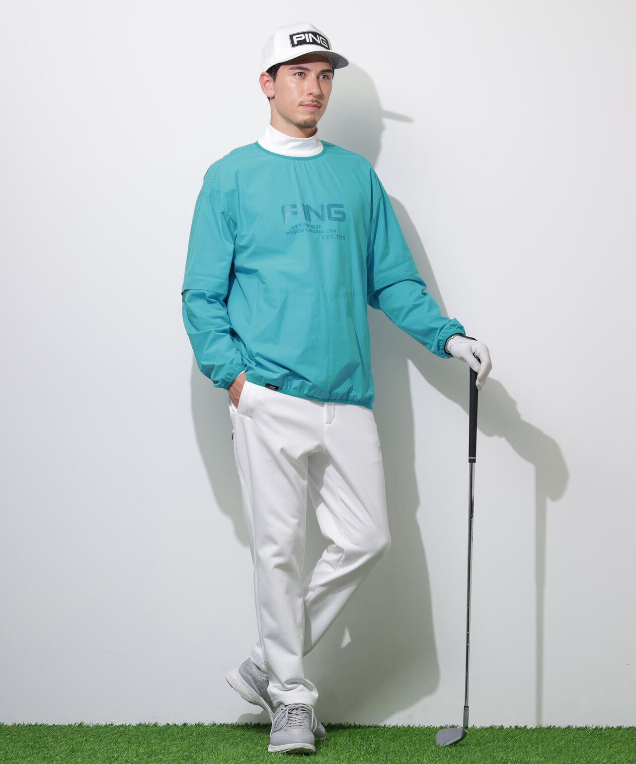 【PING APPAREL】ストレッチリップストップ2WAYブルゾン <PERFORMANCE> (MENS)