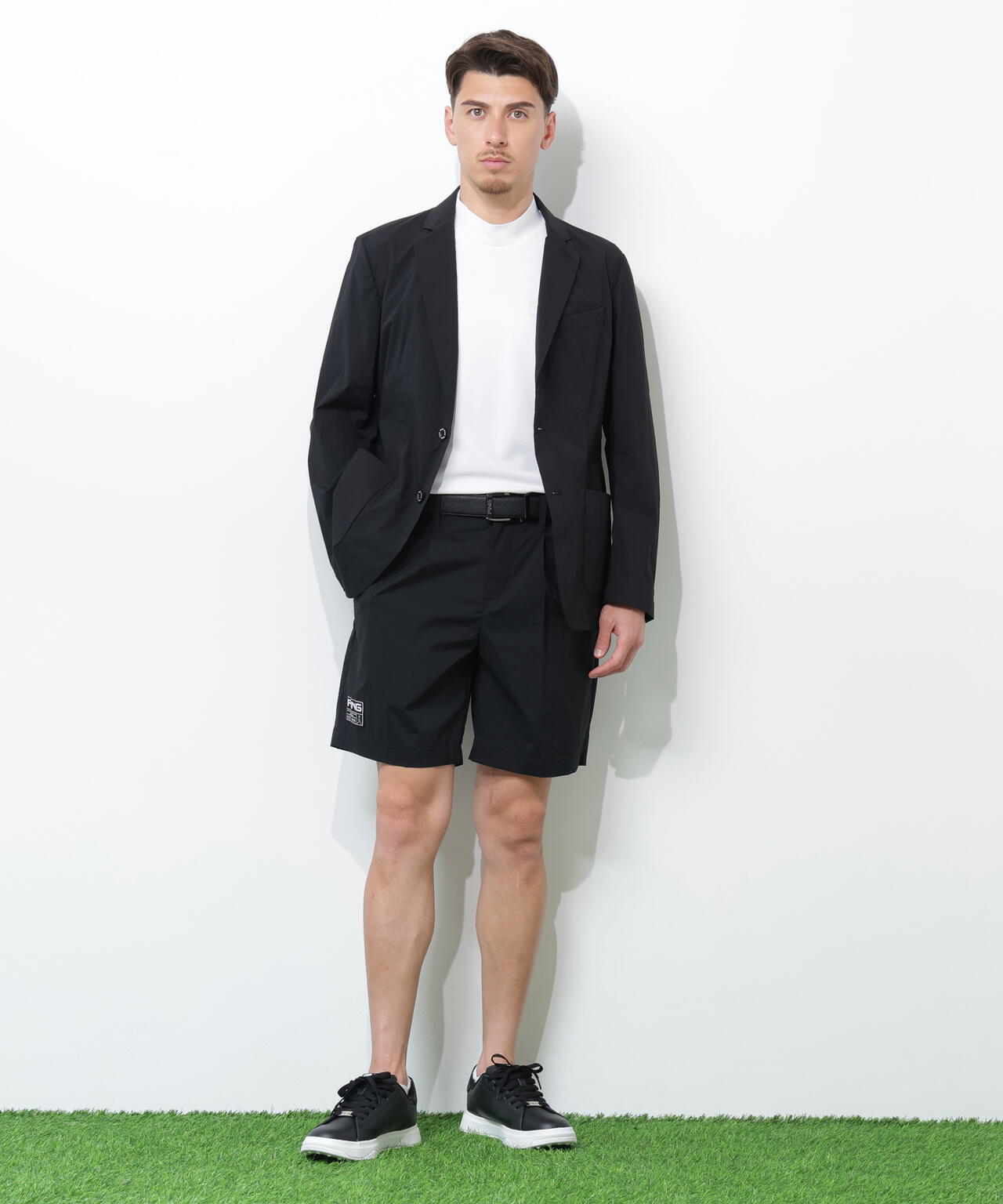【PING APPAREL】ドライタッチナイロンストレッチタフタジャケット <GOLD> (MENS)