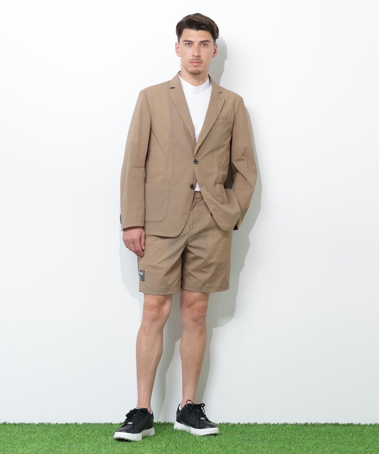 【PING APPAREL】ドライタッチナイロンストレッチタフタジャケット <GOLD> (MENS)