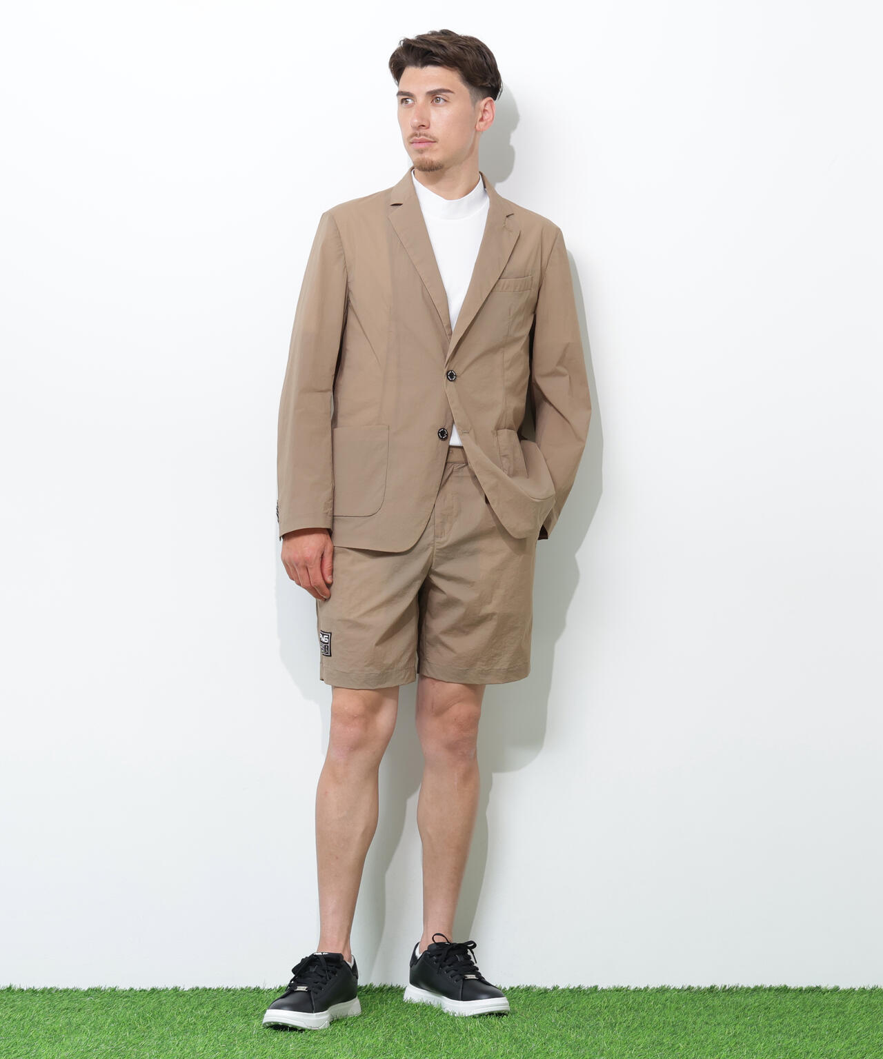 【PING APPAREL】ドライタッチナイロンストレッチタフタジャケット <GOLD> (MENS)