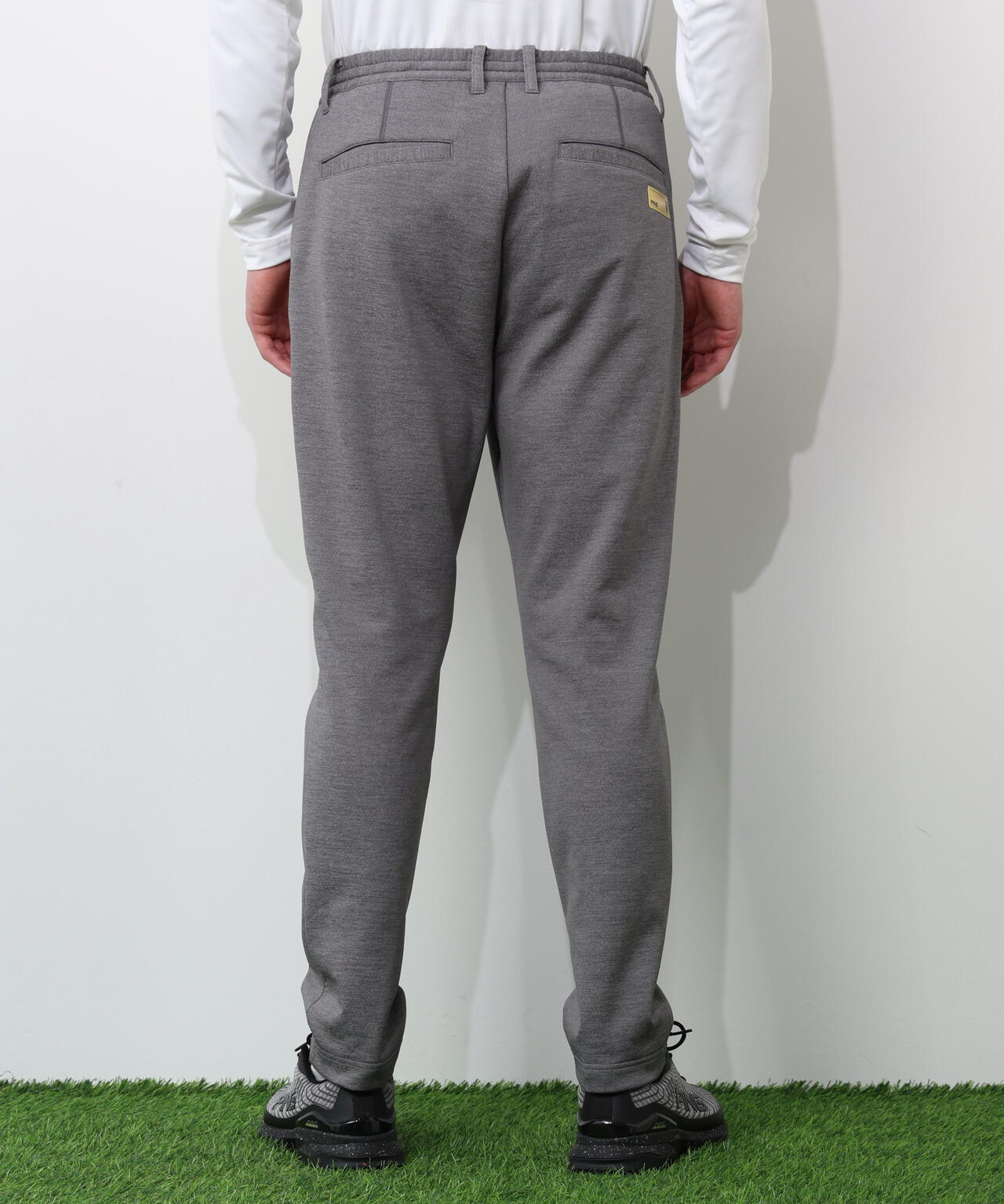 【PING APPAREL】全方向ストレッチ 接結裏メッシュスウェットテーパードパンツ <GOLD> (MENS)