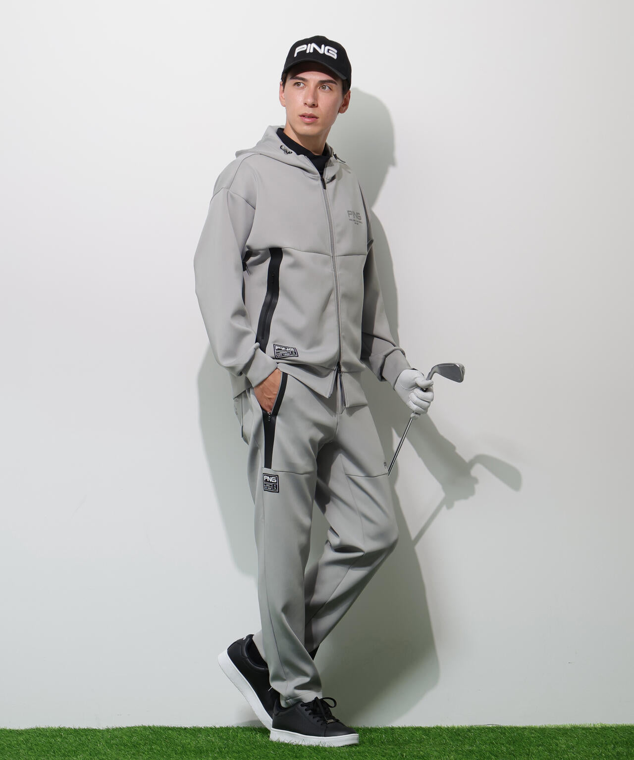 【PING APPAREL】ダンボールニットテーパードパンツ <GOLD> (MENS)