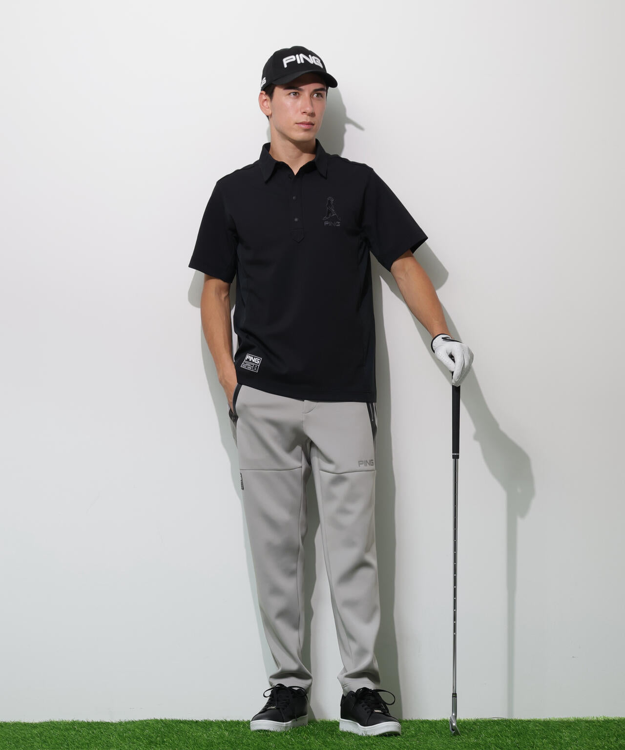 【PING APPAREL】ダンボールニットテーパードパンツ <GOLD> (MENS)