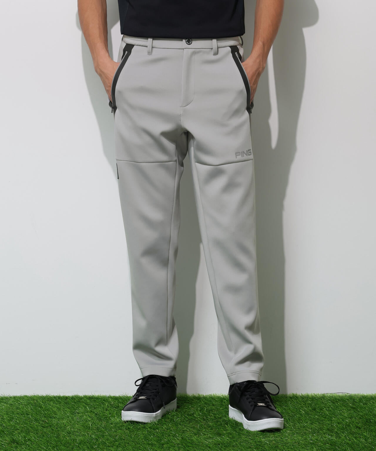 【PING APPAREL】ダンボールニットテーパードパンツ <GOLD> (MENS)