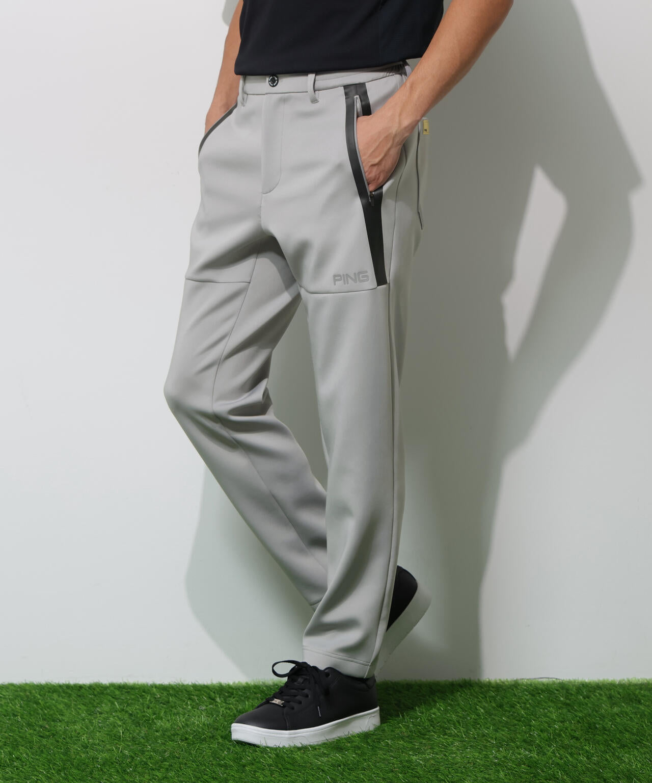 【PING APPAREL】ダンボールニットテーパードパンツ <GOLD> (MENS)