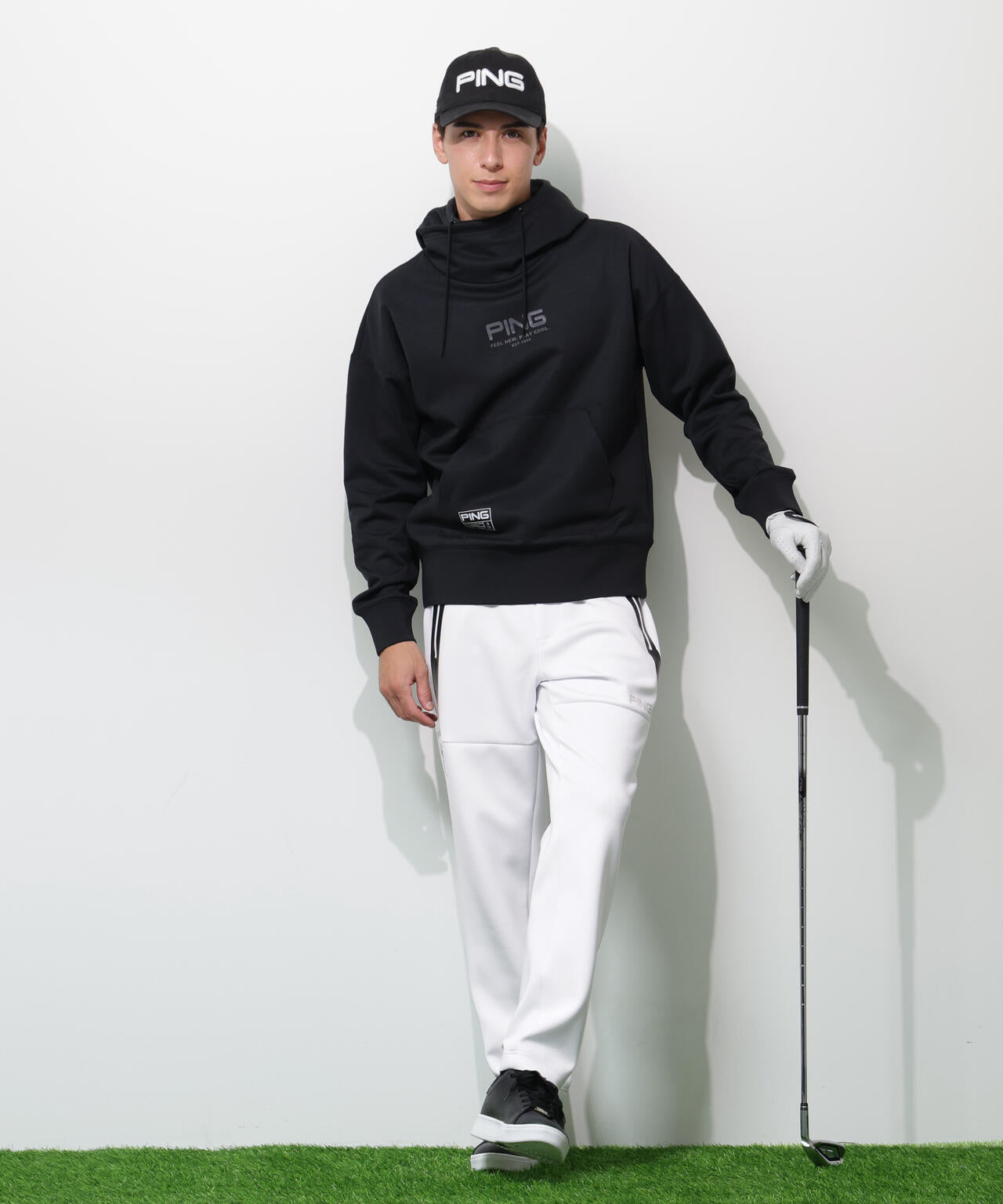 【PING APPAREL】ダンボールニットテーパードパンツ <GOLD> (MENS)