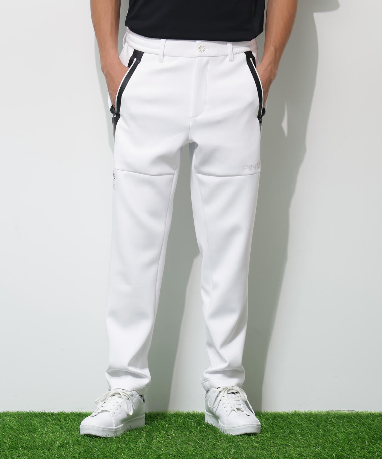 【PING APPAREL】ダンボールニットテーパードパンツ <GOLD> (MENS)