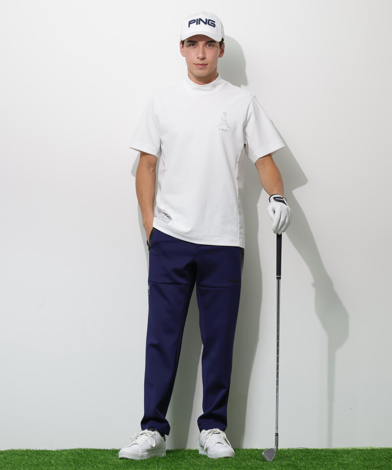 【PING APPAREL】ダンボールニットテーパードパンツ <GOLD> (MENS)