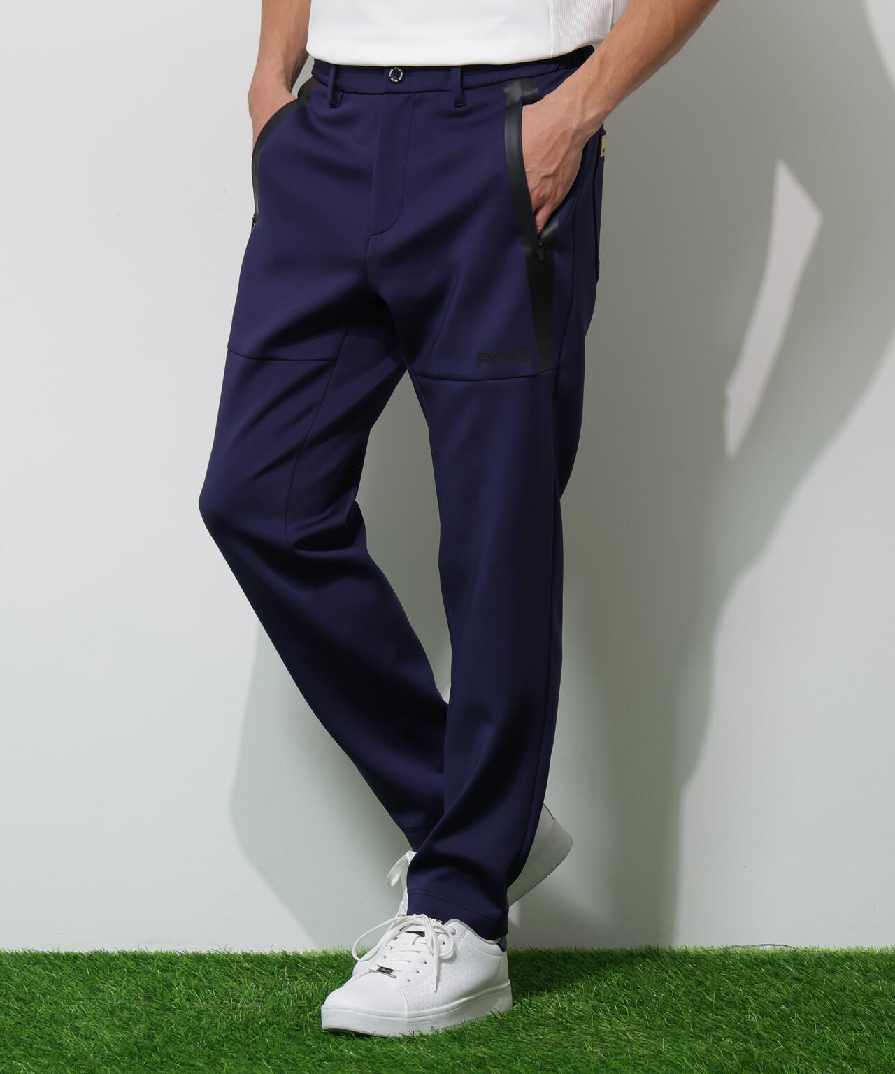 【PING APPAREL】ダンボールニットテーパードパンツ <GOLD> (MENS)