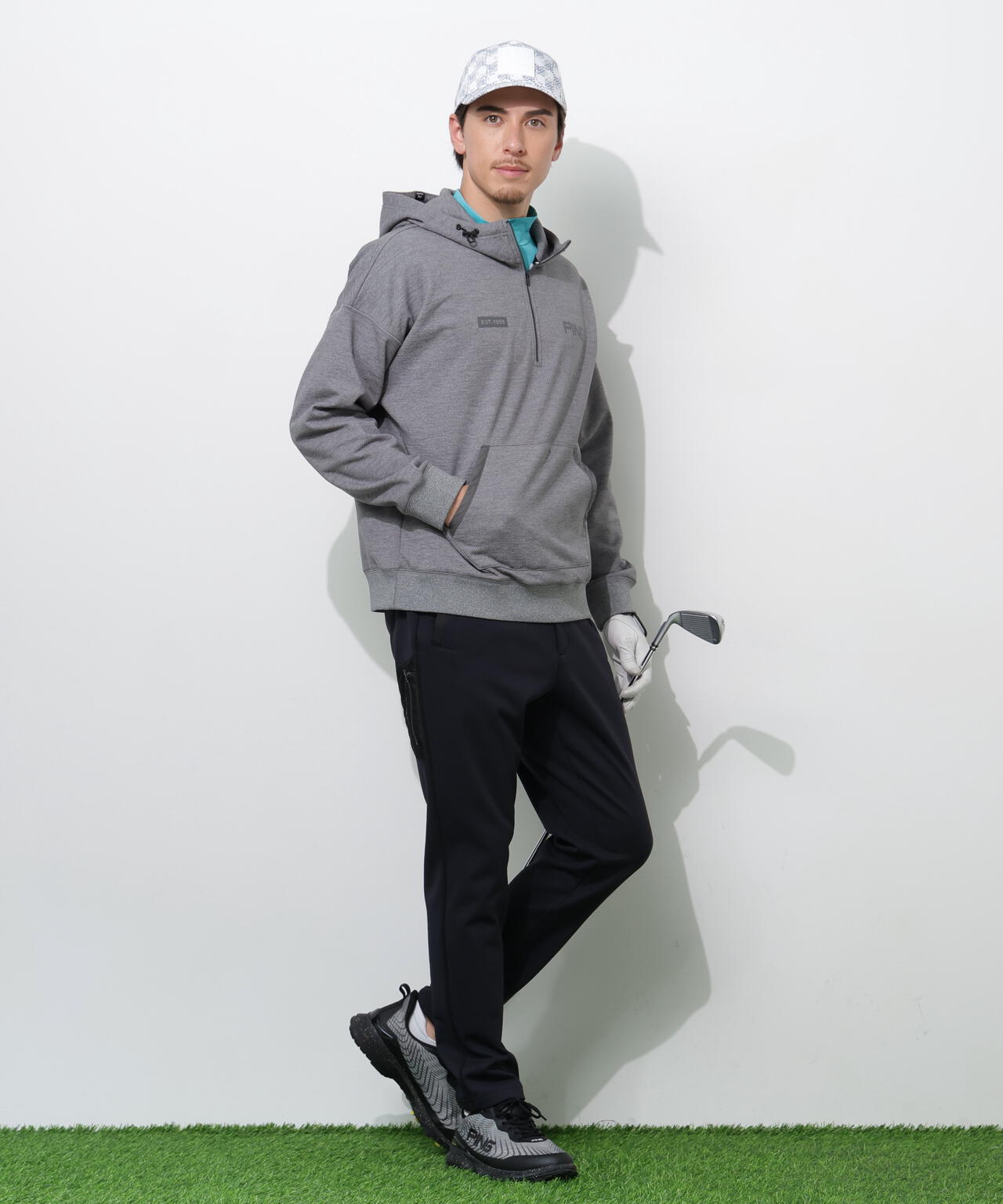 【PING APPAREL】全方向ストレッチ 接結裏メッシュスウェットテーパードパンツ <PERFORMANCE> (MENS)