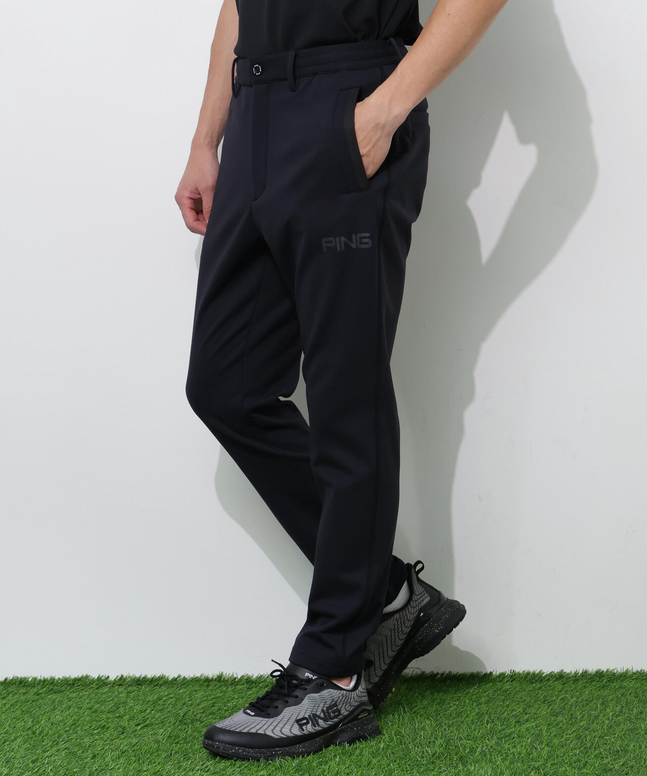 【PING APPAREL】全方向ストレッチ 接結裏メッシュスウェットテーパードパンツ <PERFORMANCE> (MENS)