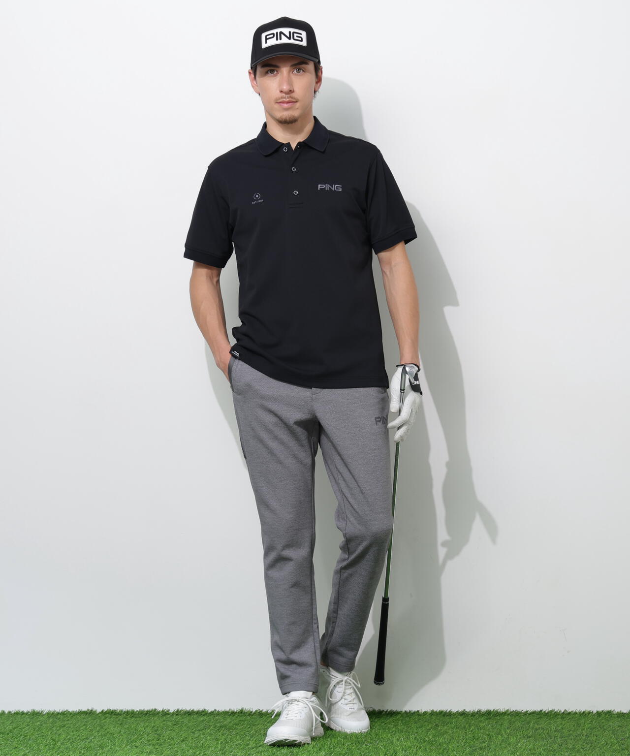 【PING APPAREL】全方向ストレッチ 接結裏メッシュスウェットテーパードパンツ <PERFORMANCE> (MENS)