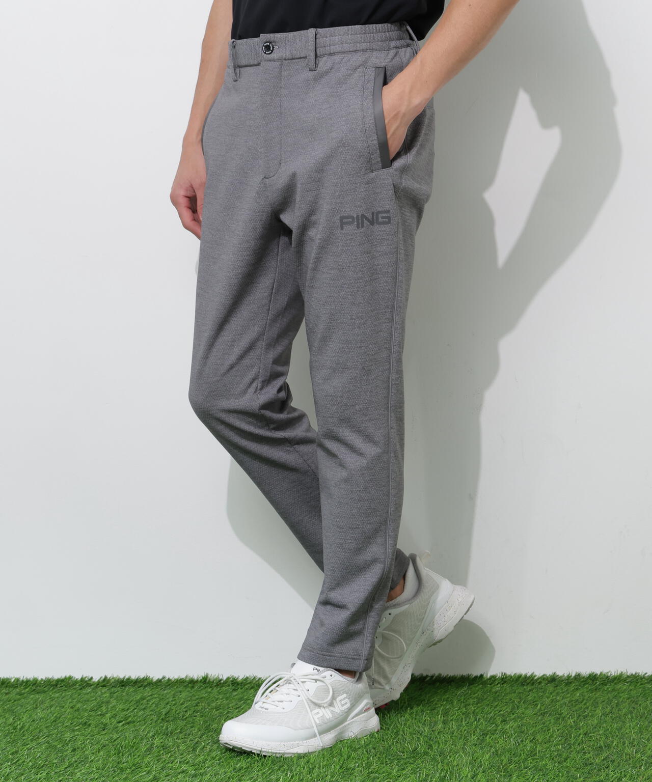 【PING APPAREL】全方向ストレッチ 接結裏メッシュスウェットテーパードパンツ <PERFORMANCE> (MENS)