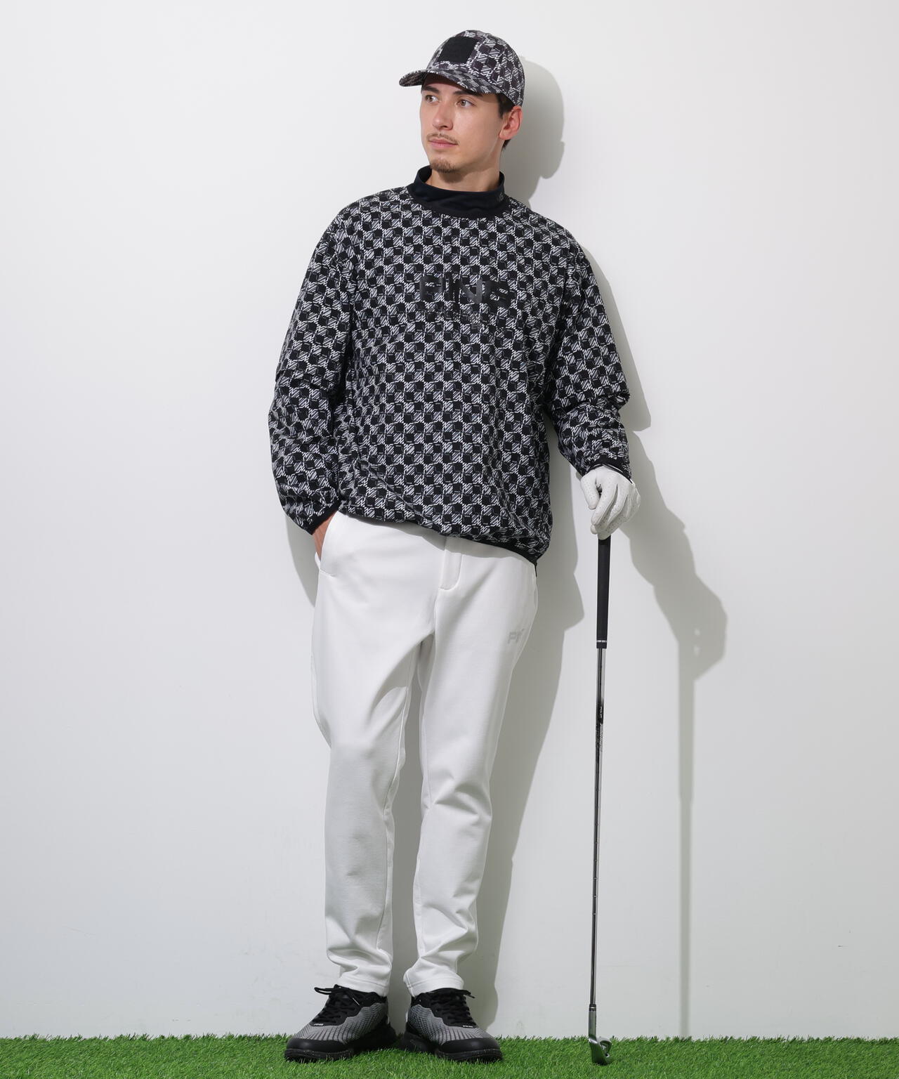 【PING APPAREL】全方向ストレッチ 接結裏メッシュスウェットテーパードパンツ <PERFORMANCE> (MENS)