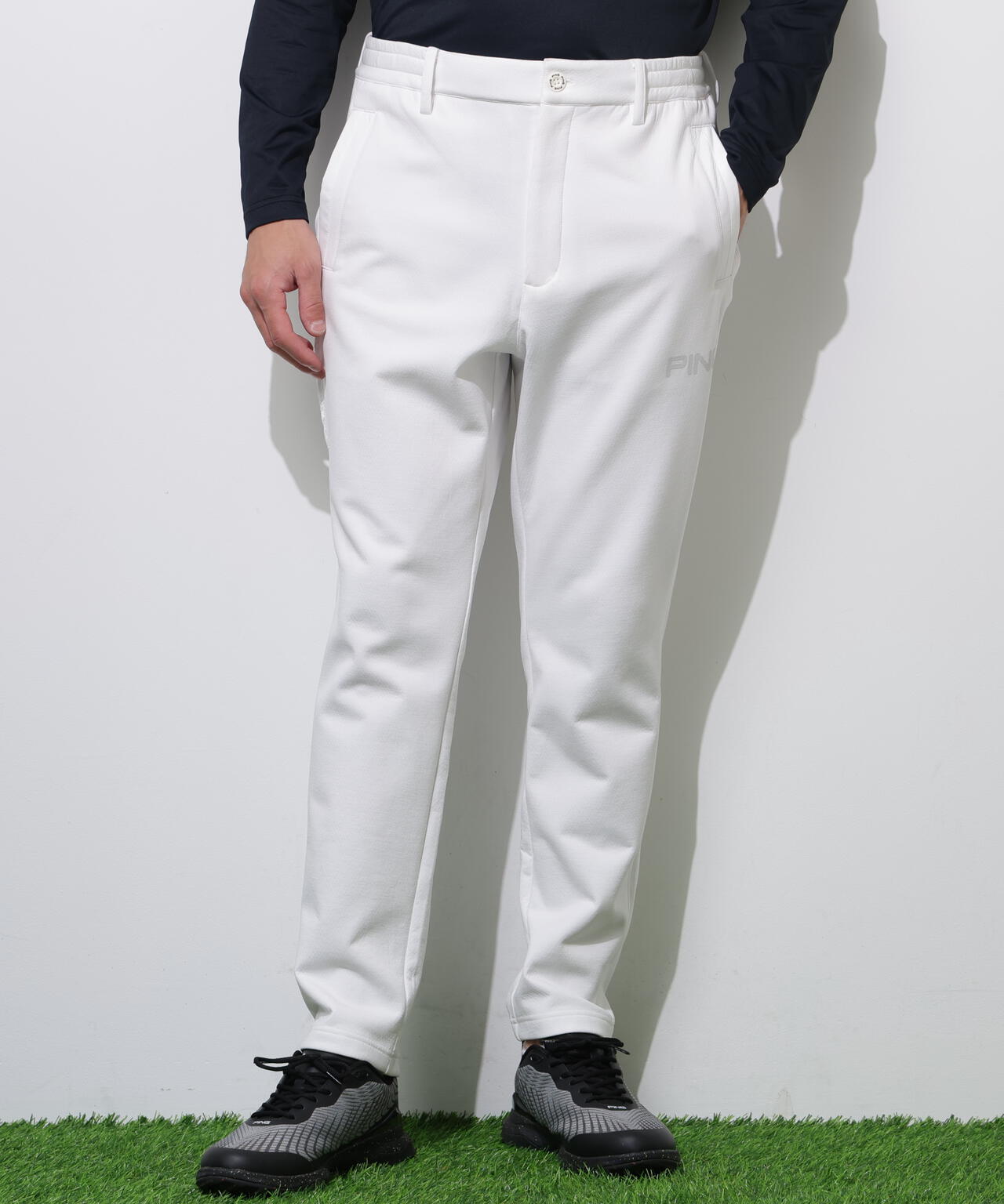 【PING APPAREL】全方向ストレッチ 接結裏メッシュスウェットテーパードパンツ <PERFORMANCE> (MENS)