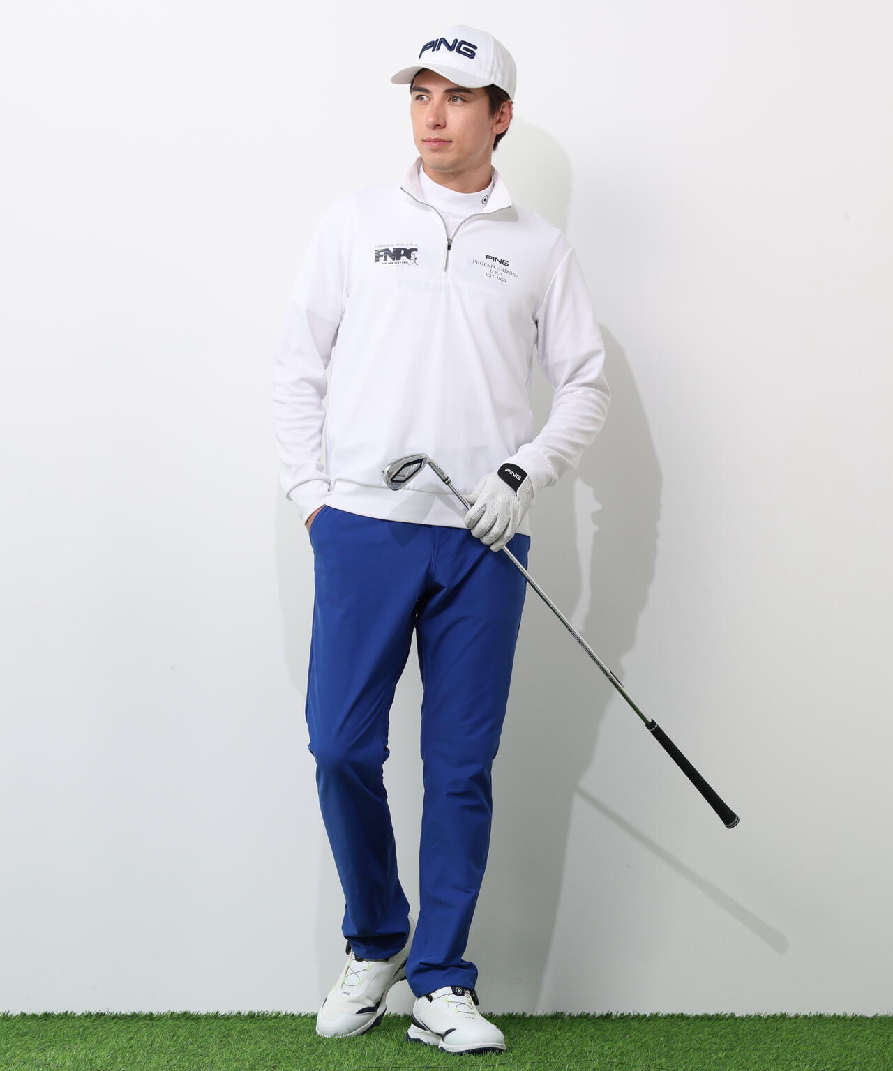 【PING APPAREL】全方向ストレッチツイルテーパードパンツ <NATIVE> (MENS)