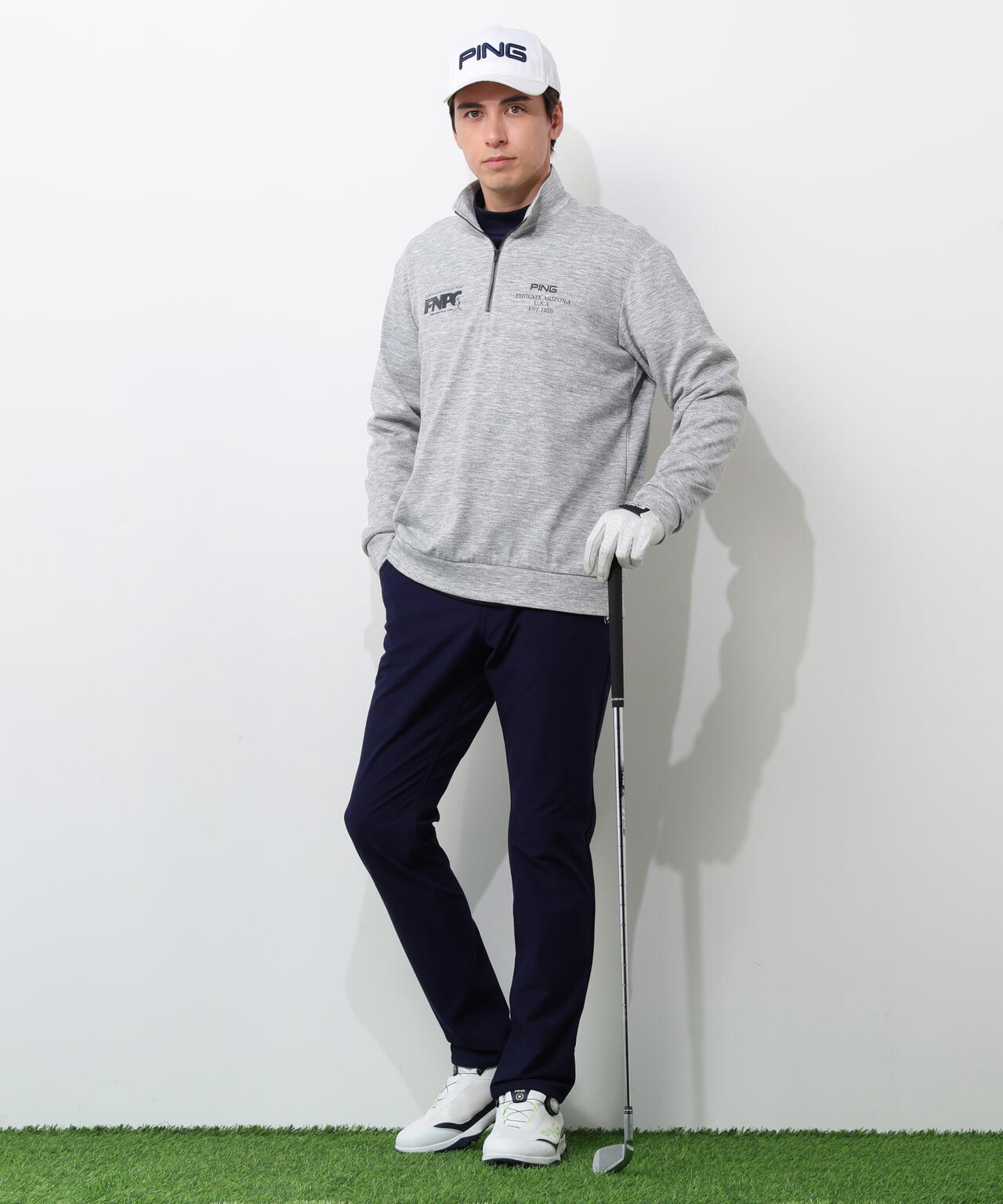 【PING APPAREL】全方向ストレッチツイルテーパードパンツ <NATIVE> (MENS)