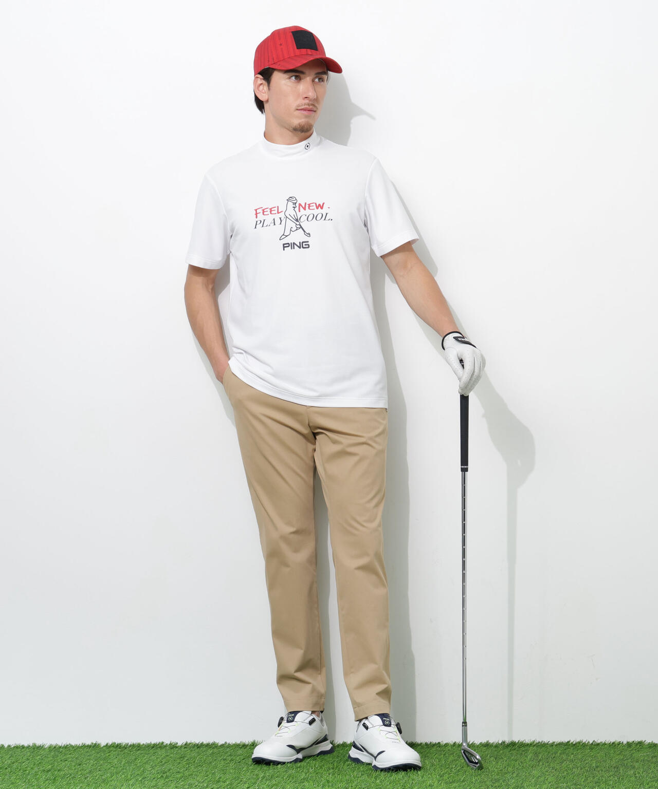【PING APPAREL】フィット&ストレッチテーパードパンツ <NATIVE> (MENS)