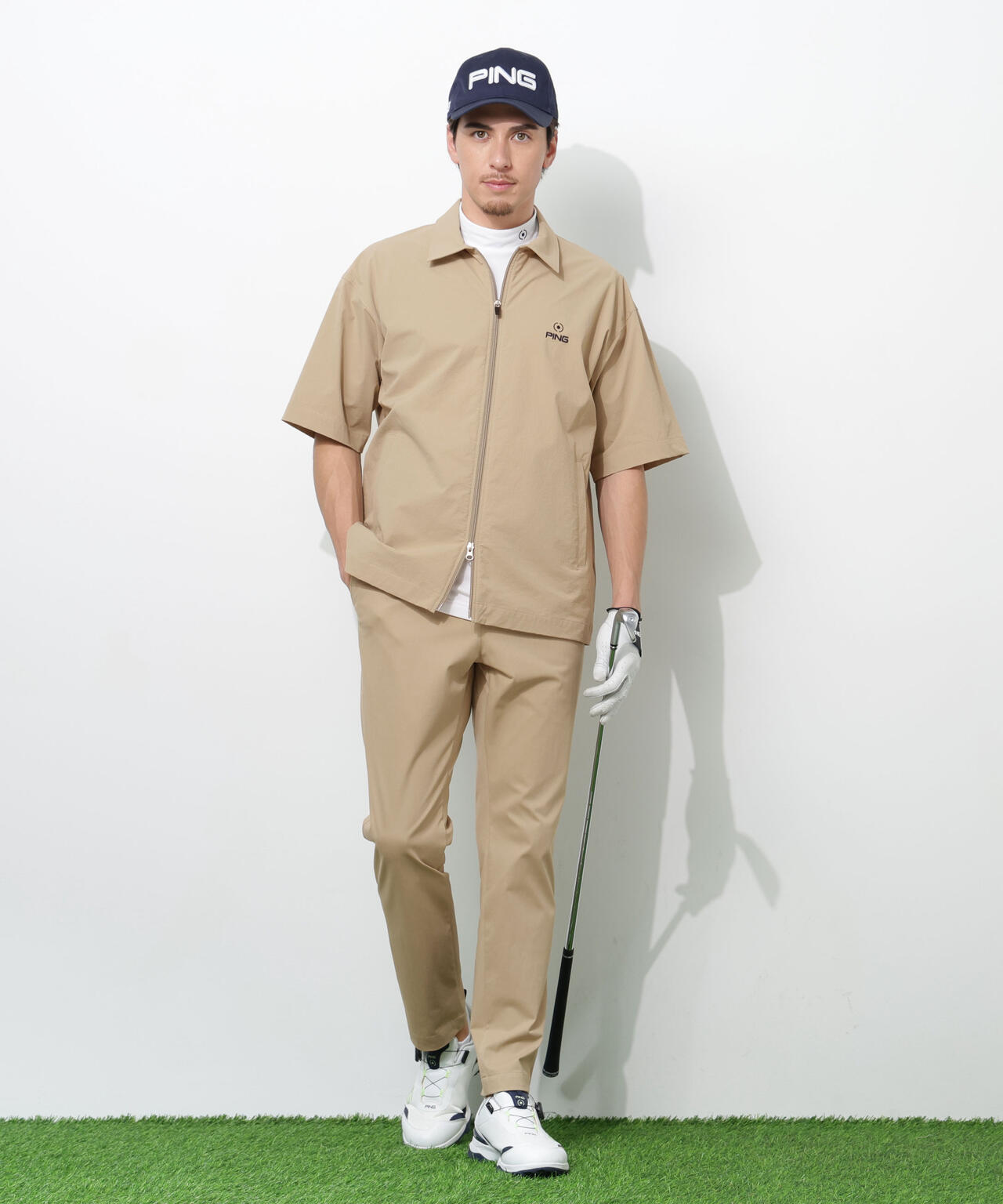 【PING APPAREL】フィット&ストレッチテーパードパンツ <NATIVE> (MENS)