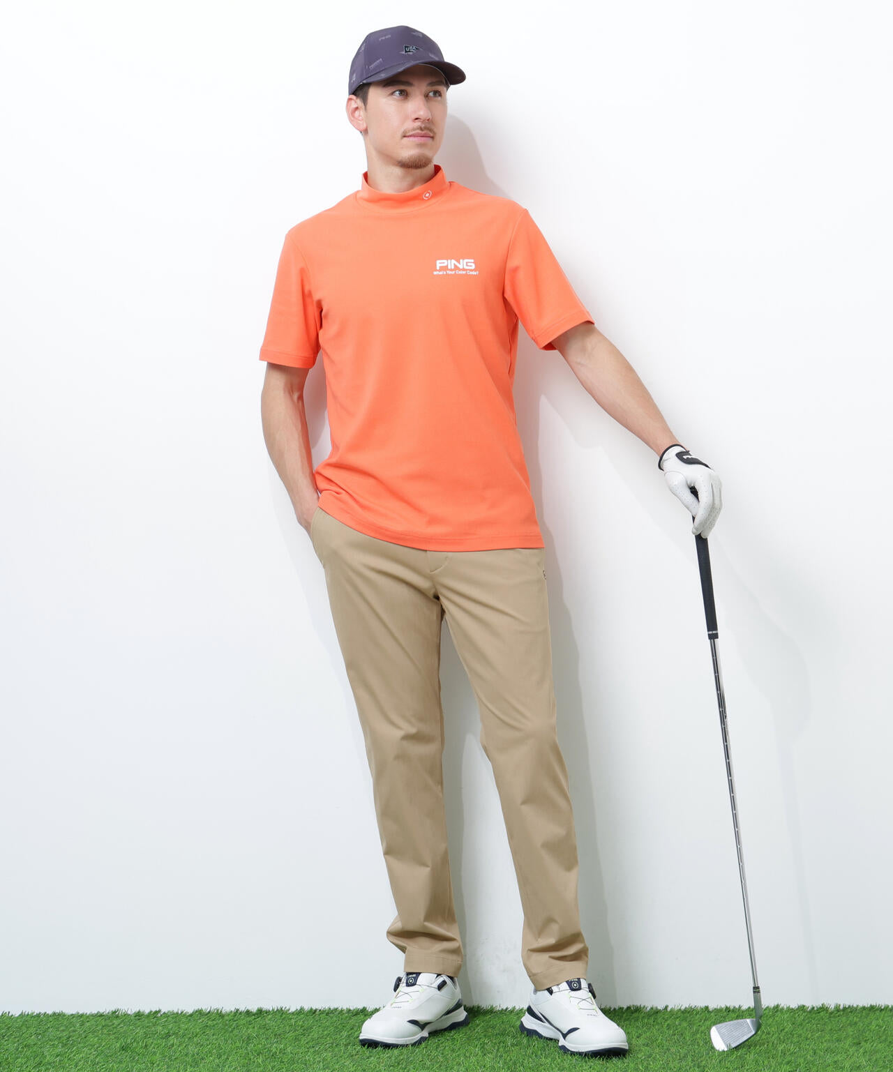 【PING APPAREL】フィット&ストレッチテーパードパンツ <NATIVE> (MENS)