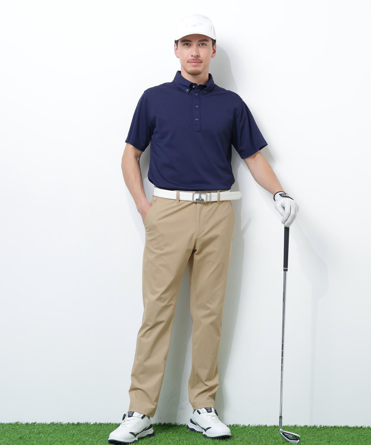 【PING APPAREL】フィット&ストレッチテーパードパンツ <NATIVE> (MENS)