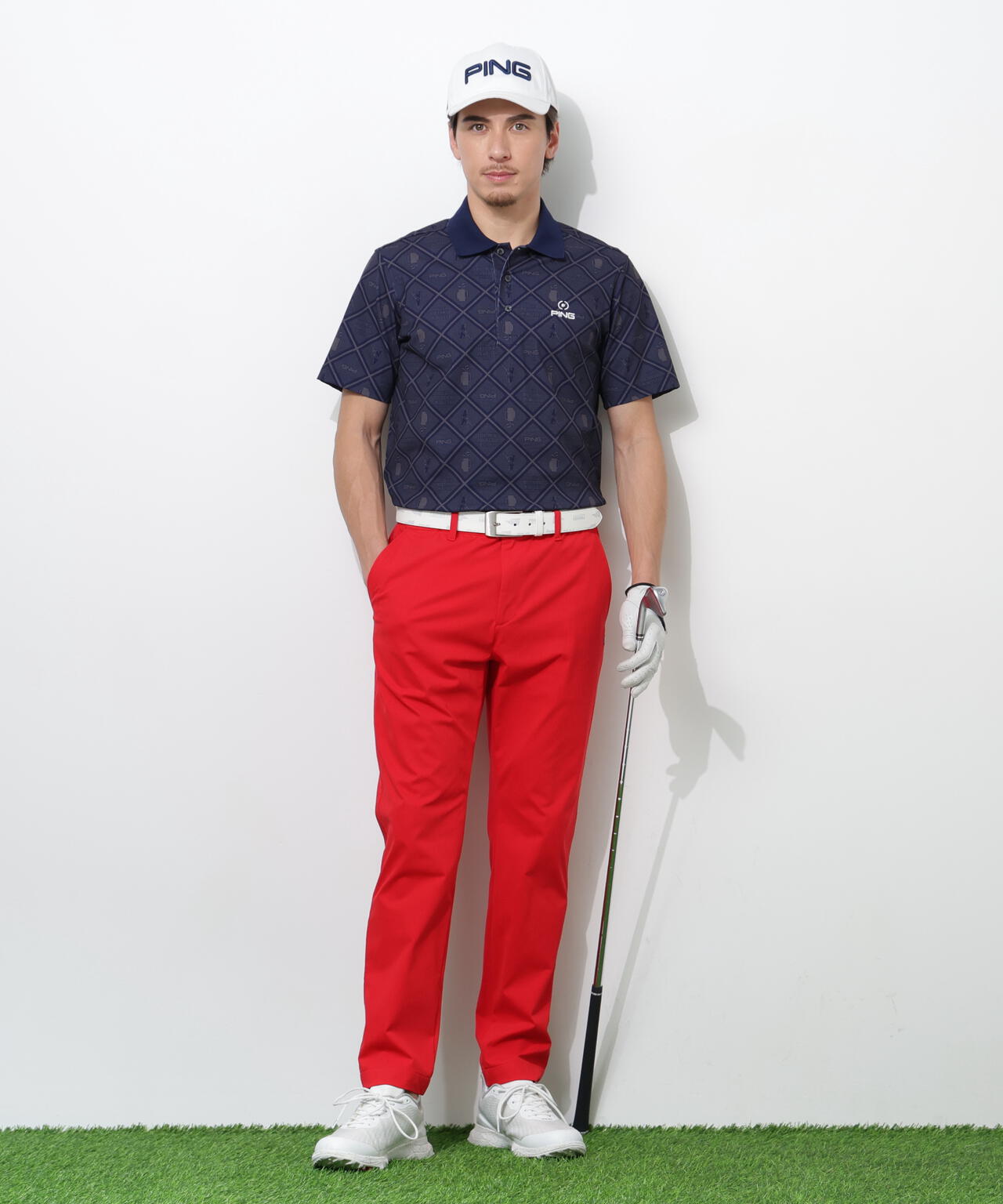 【PING APPAREL】フィット&ストレッチテーパードパンツ <NATIVE> (MENS)