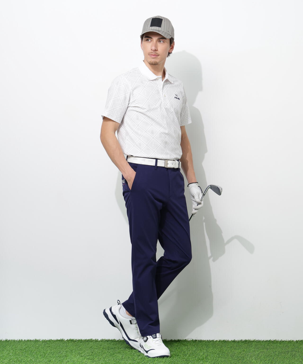 【PING APPAREL】フィット&ストレッチテーパードパンツ <NATIVE> (MENS)