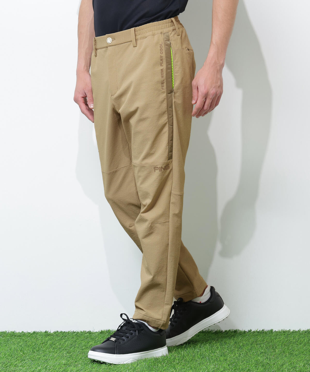 【PING APPAREL】全方向ストレッチ緯二重テーパードパンツ <GOLD> (MENS)