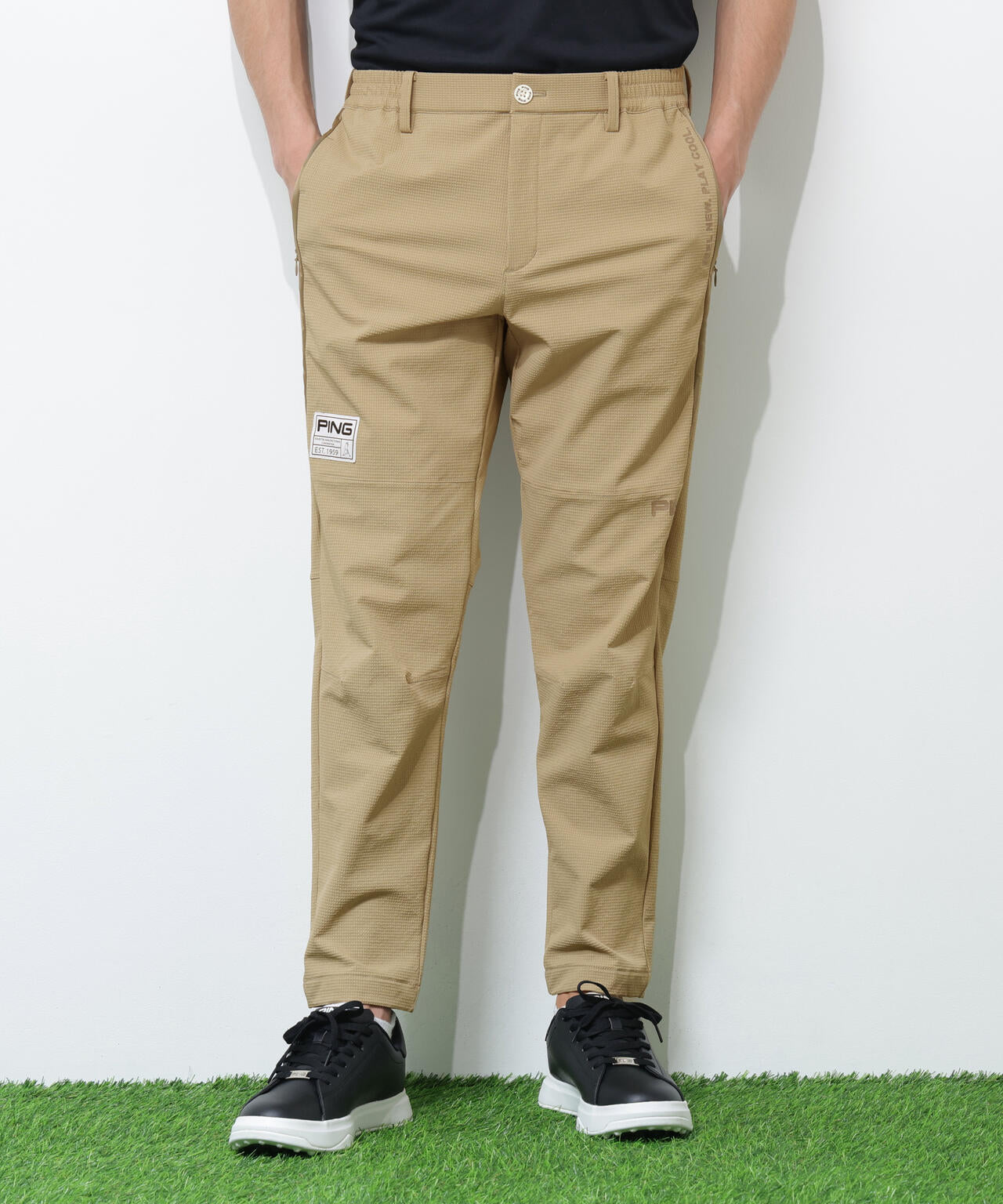 【PING APPAREL】全方向ストレッチ緯二重テーパードパンツ <GOLD> (MENS)